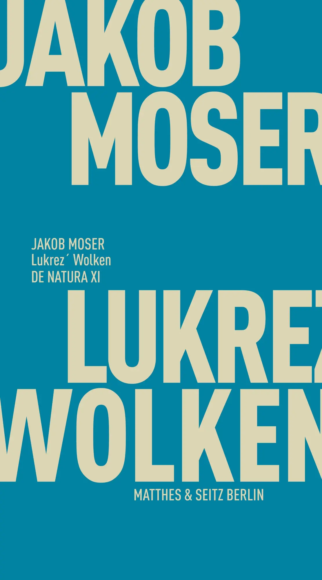 Cover: 9783751830669 | Lukrez' Wolken | Naturgewalt und Phantasma | Jakob Moser | Taschenbuch