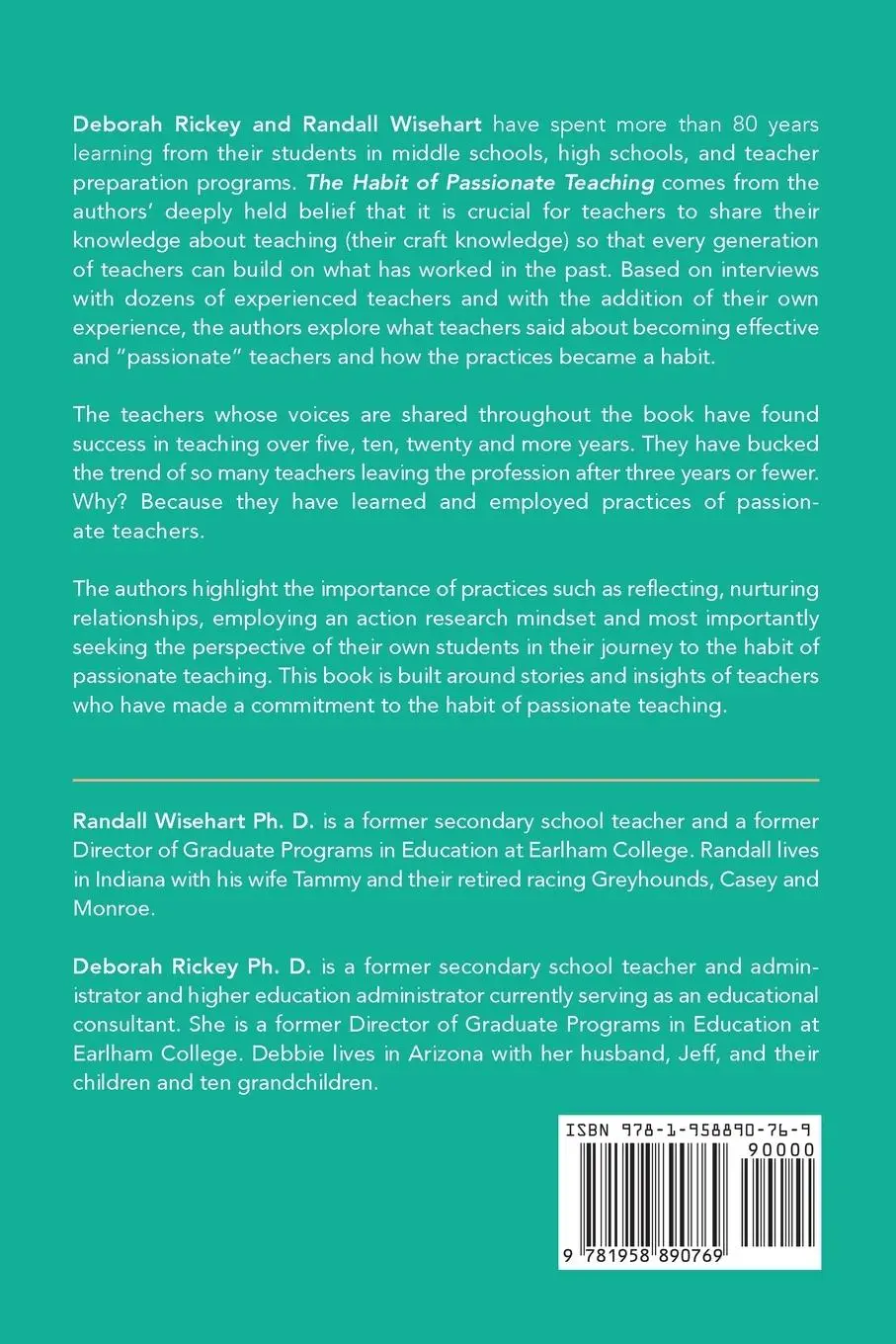 Rückseite: 9781958890769 | The Habit of Passionate Teaching | Deborah Rickey (u. a.) | Buch