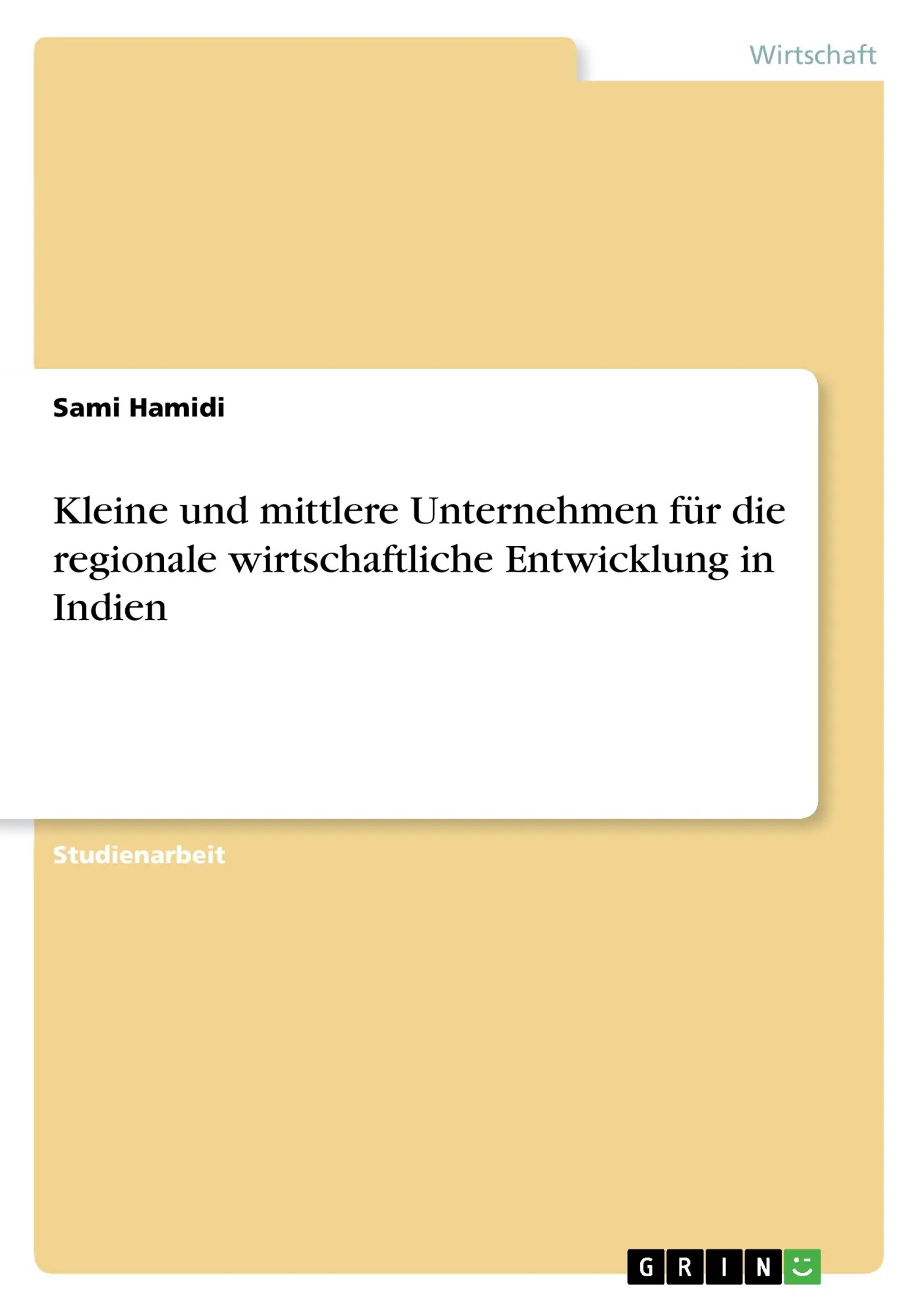 Cover: 9783668450769 | Kleine und mittlere Unternehmen für die regionale wirtschaftliche...