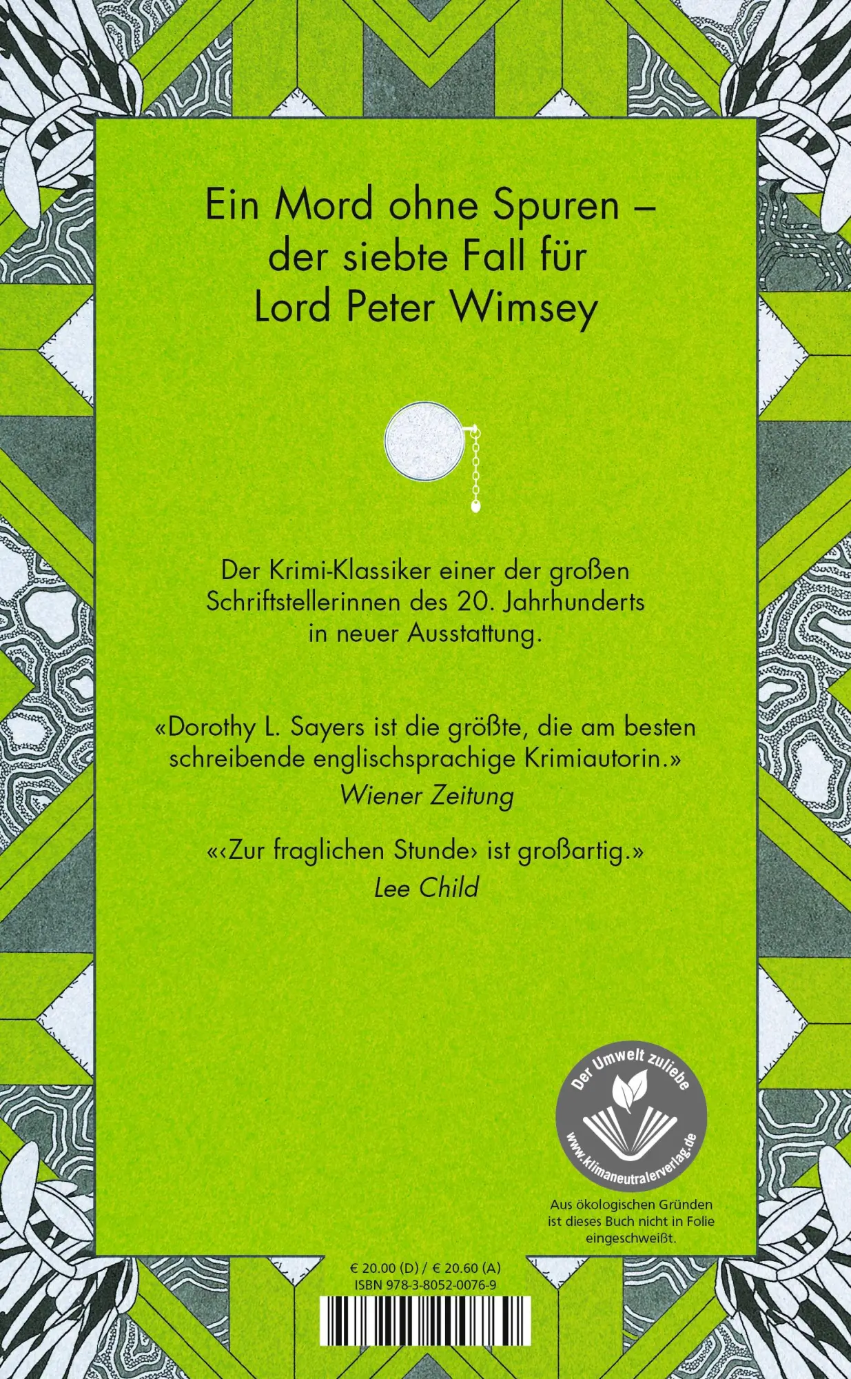 Rückseite: 9783805200769 | Zur fraglichen Stunde | Dorothy L. Sayers | Buch | 576 S. | Deutsch