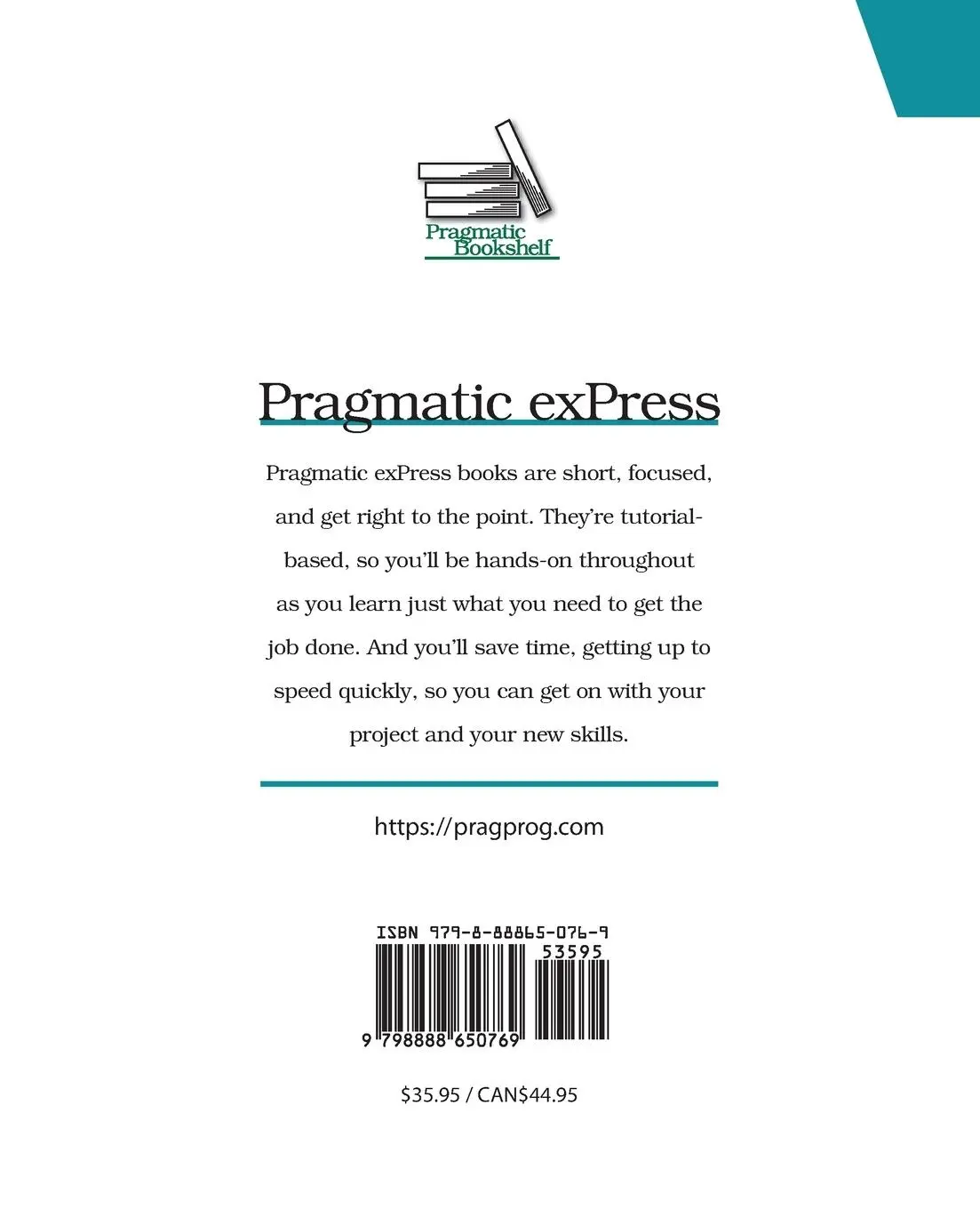 Rückseite: 9798888650769 | Server-Driven Web Apps with Htmx | R Mark Volkmann | Taschenbuch