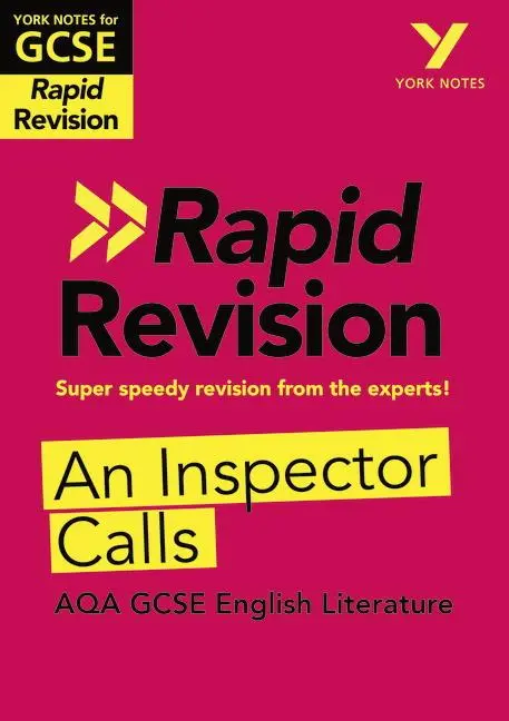Cover: 9781292270869 | York Notes RAPID AQA GCSE (Revision Guide) An Inspector Calls - for...