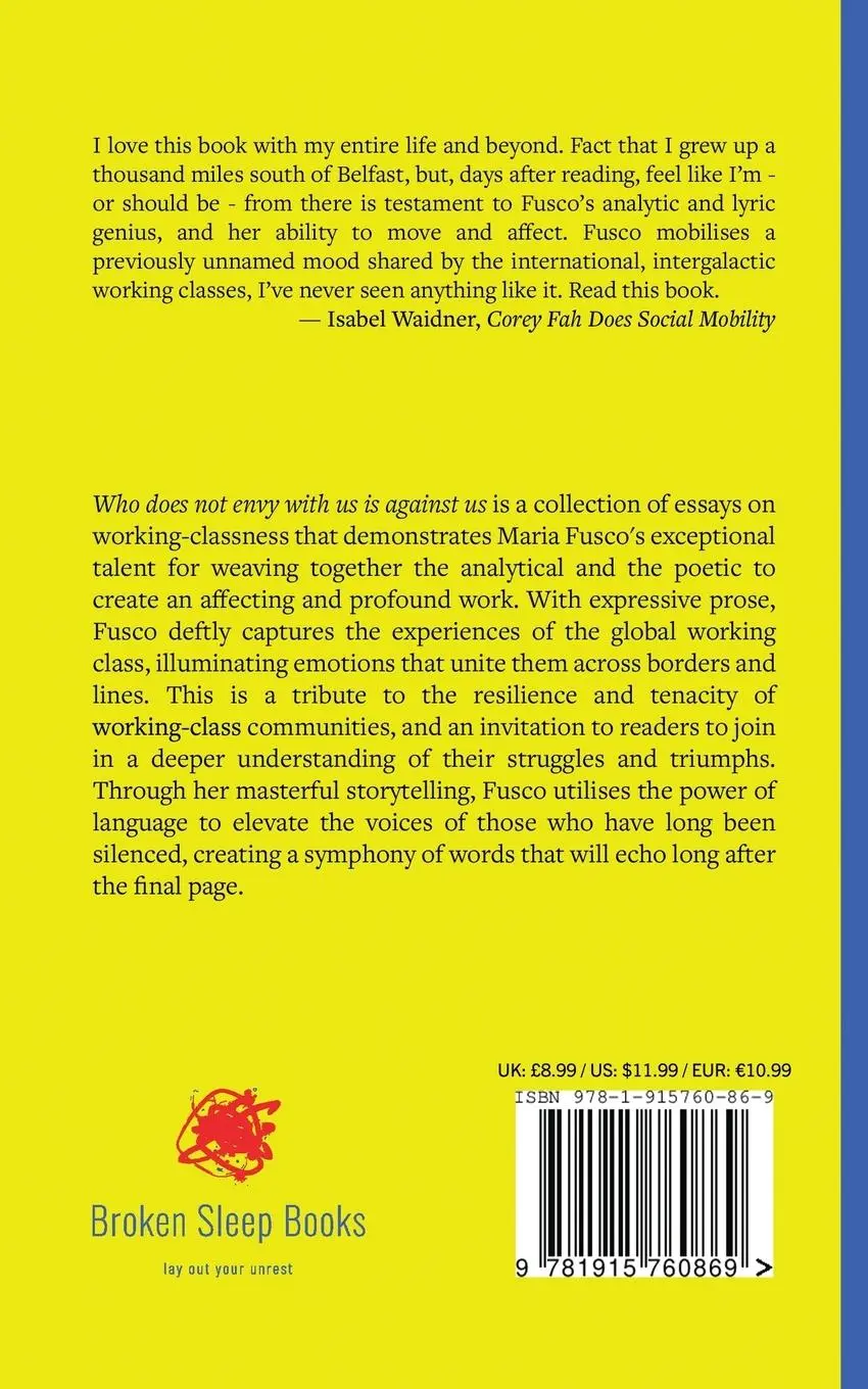 Rückseite: 9781915760869 | Who does not envy with us is against us | Maria Fusco | Taschenbuch