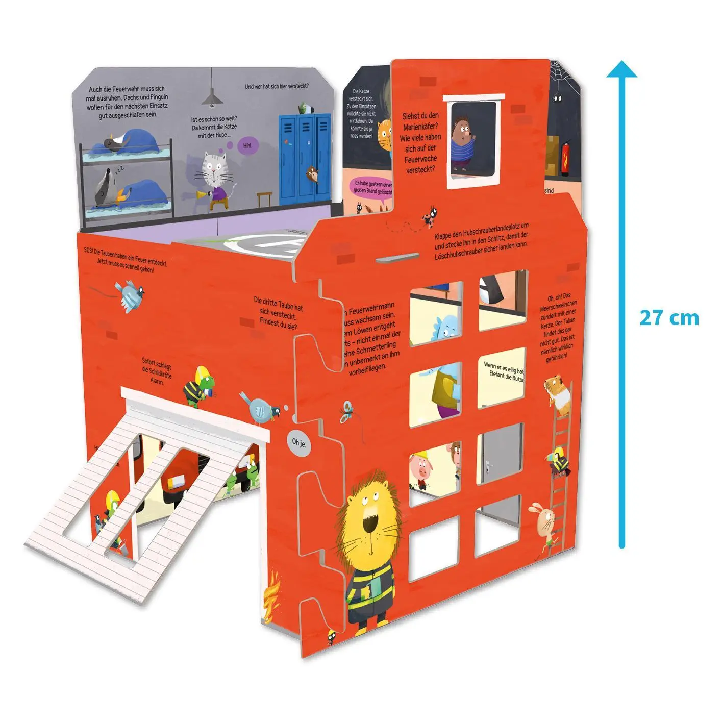 Bild: 9783480240869 | Buch &amp; Spielhaus zum Aufstellen: Meine Feuerwehr | Andrea Ringli