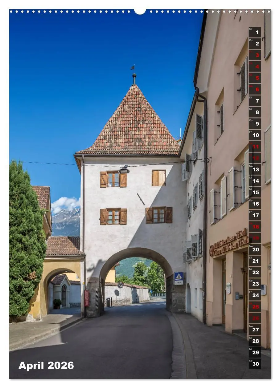 Bild: 9783516420869 | Stadtherz MERAN (Wandkalender 2026 DIN A2 hoch), CALVENDO...