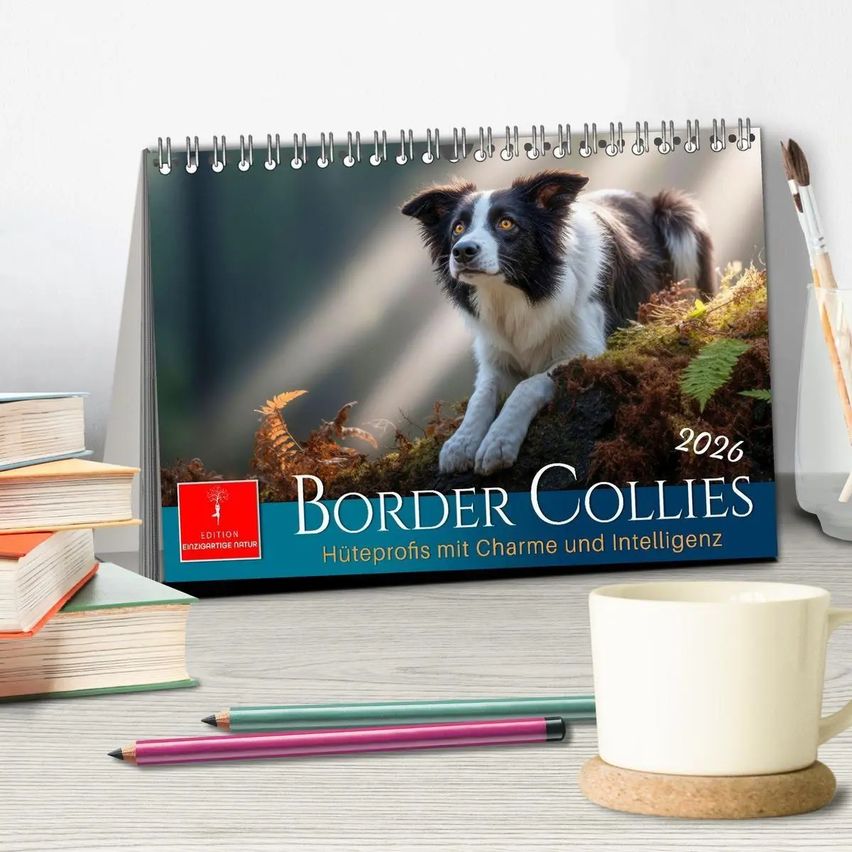 Bild: 9783516730869 | Border Collies Hüteprofis (Tischkalender 2026 DIN A5 quer),...