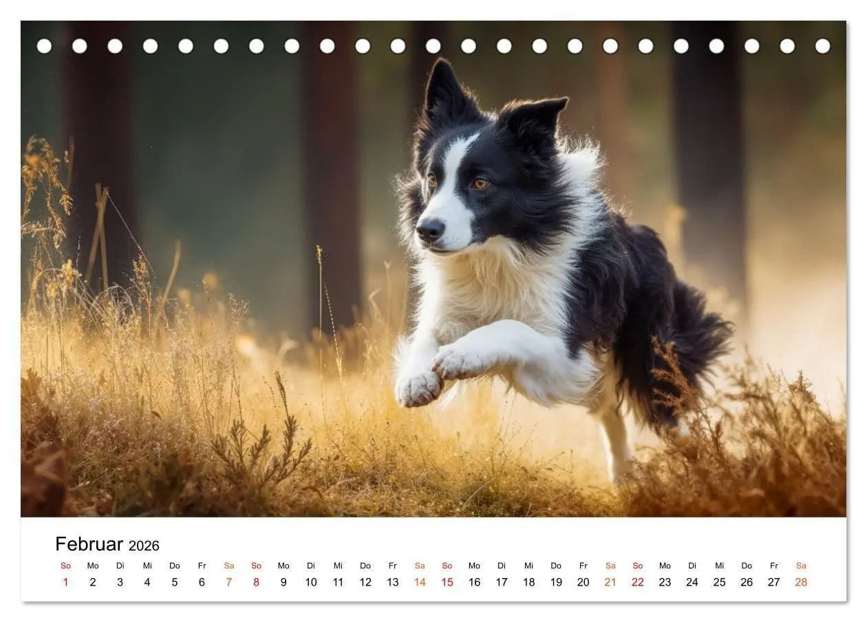Bild: 9783516730869 | Border Collies Hüteprofis (Tischkalender 2026 DIN A5 quer),...