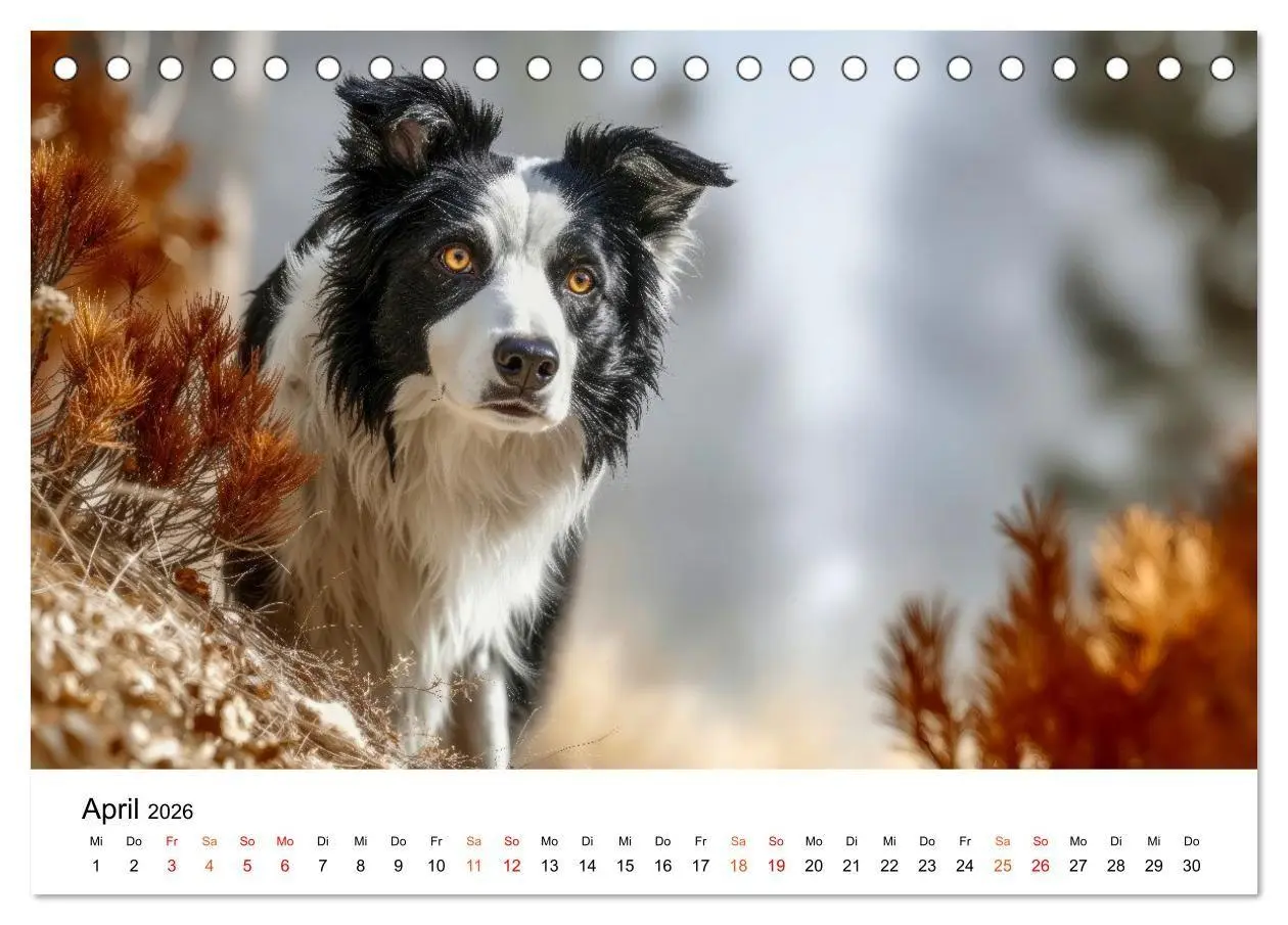 Bild: 9783516730869 | Border Collies Hüteprofis (Tischkalender 2026 DIN A5 quer),...