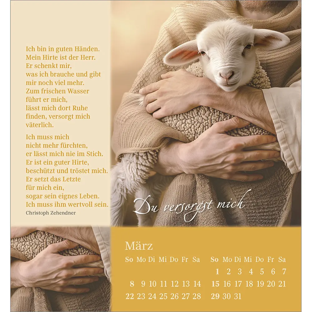 Bild: 9783754880869 | Sei behütet und geborgen 2026 | Impulse und Gedanken aus Psalm 23