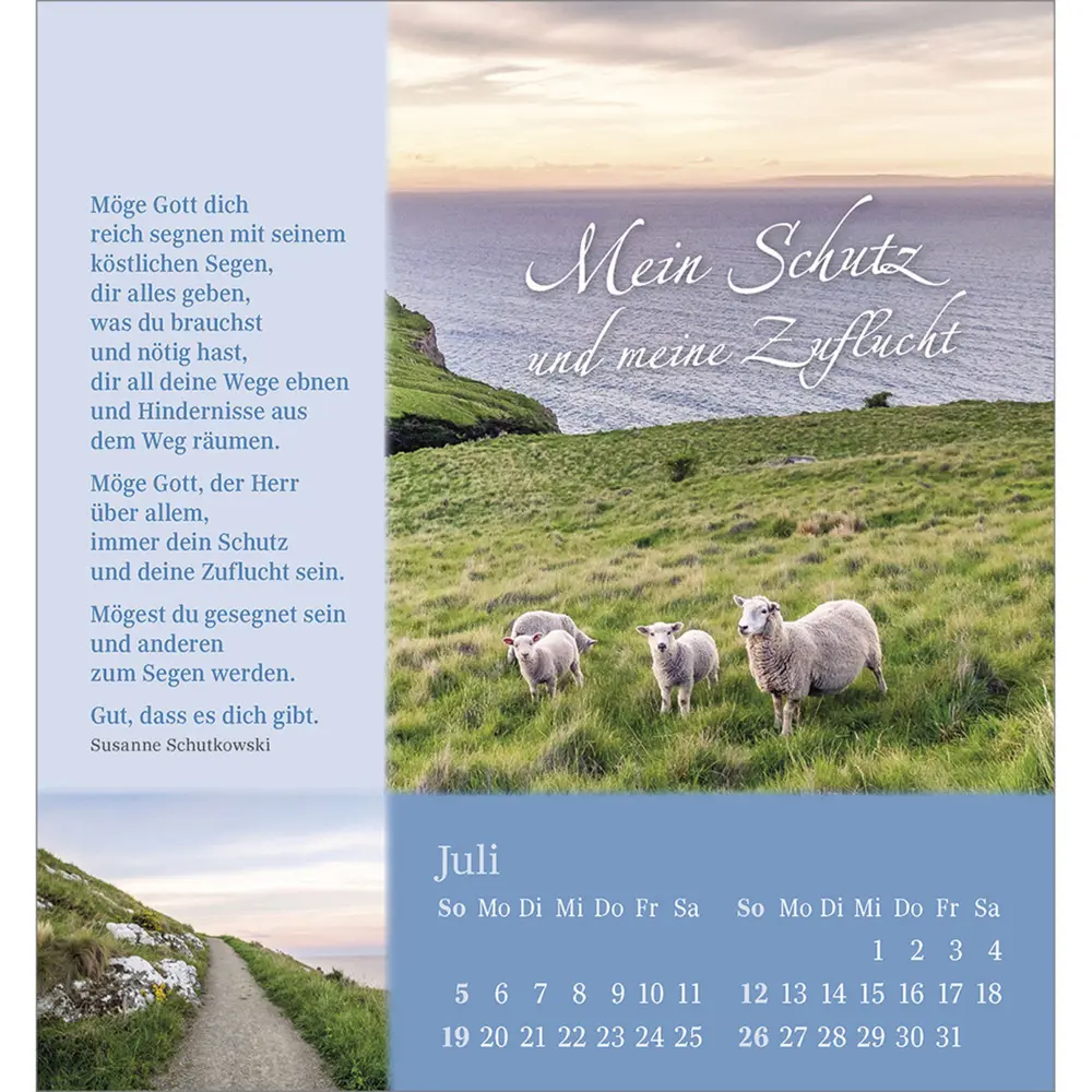 Bild: 9783754880869 | Sei behütet und geborgen 2026 | Impulse und Gedanken aus Psalm 23
