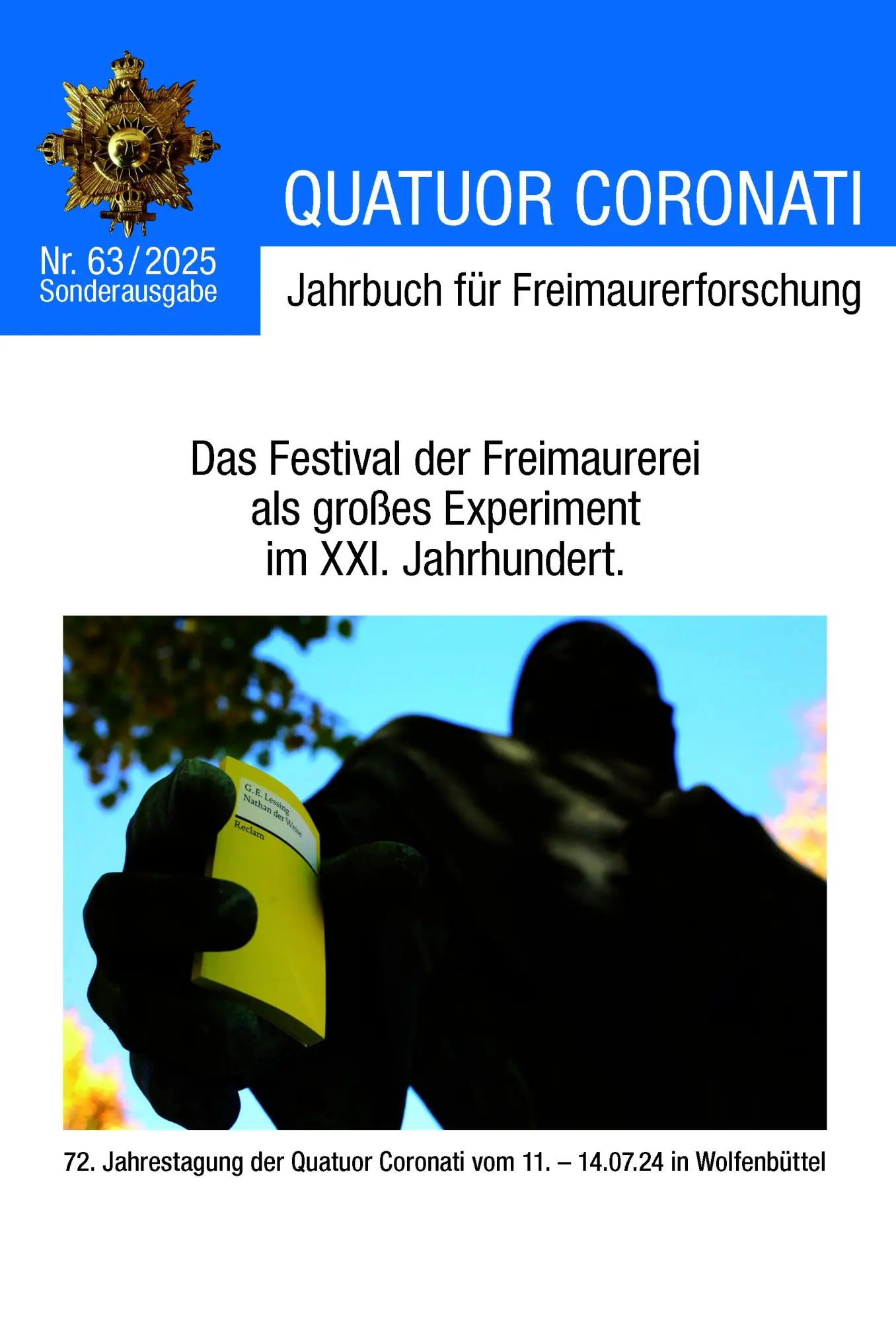 Cover: 9783962850869 | Quatuor Coronati Jahrbuch für Freimaurerforschung Nr. 63/2025 | Buch