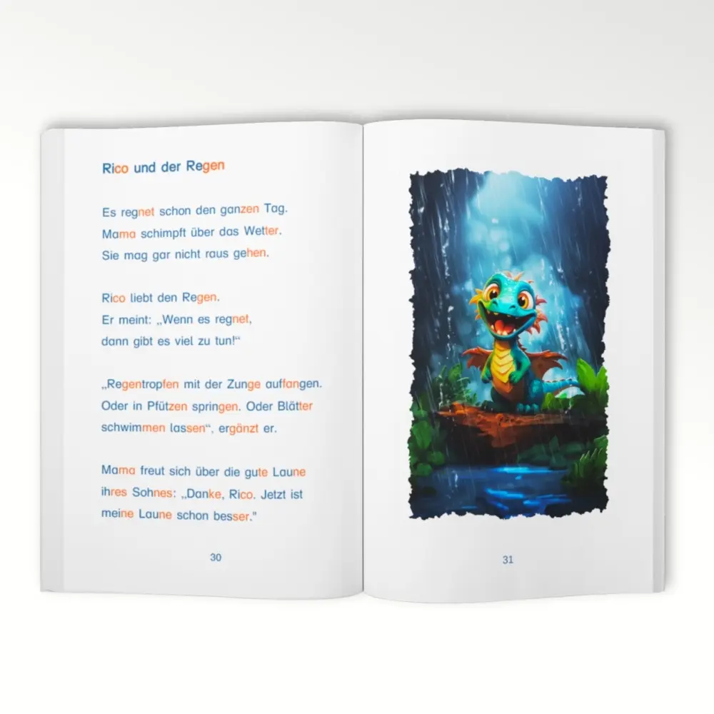 Bild: 9783988760869 | Silbenbuch 1. Klasse - Meine besten Drachengeschichten | Phoebe Wolf