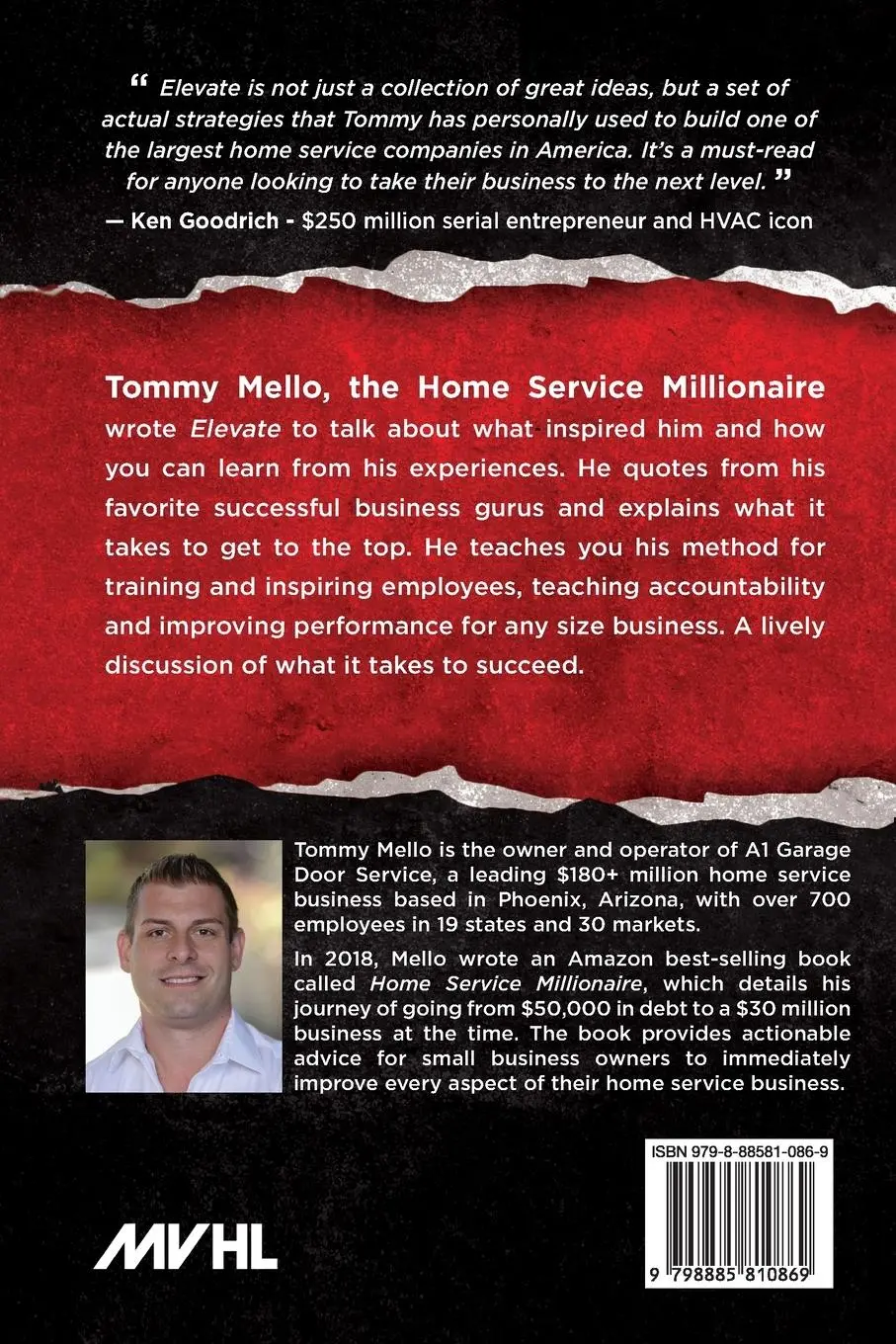 Rückseite: 9798885810869 | Elevate | Build a Business Where Everybody Wins | Tommy Mello | Buch