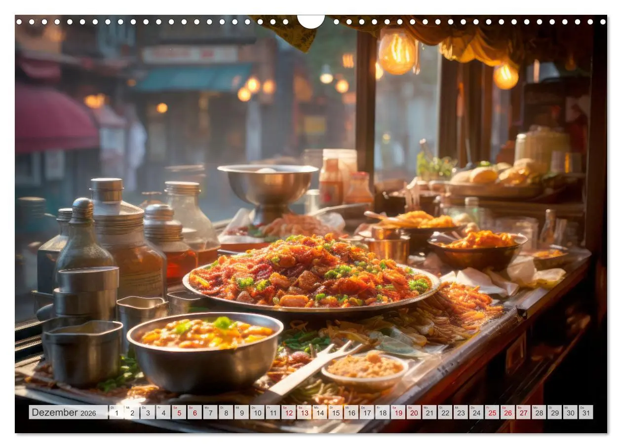 Bild: 9783457490969 | STREET FOOD Genuss International (Wandkalender 2026 DIN A3 quer),...