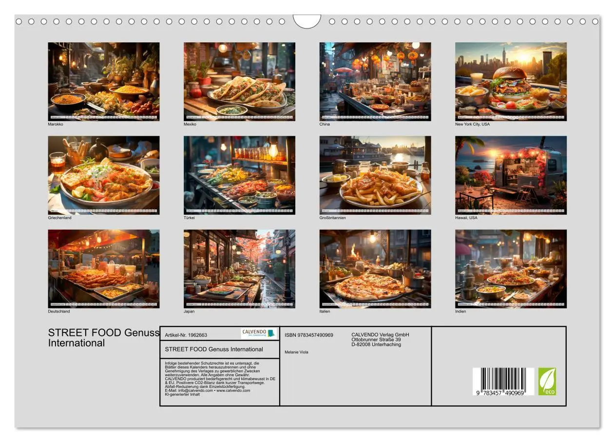 Bild: 9783457490969 | STREET FOOD Genuss International (Wandkalender 2026 DIN A3 quer),...