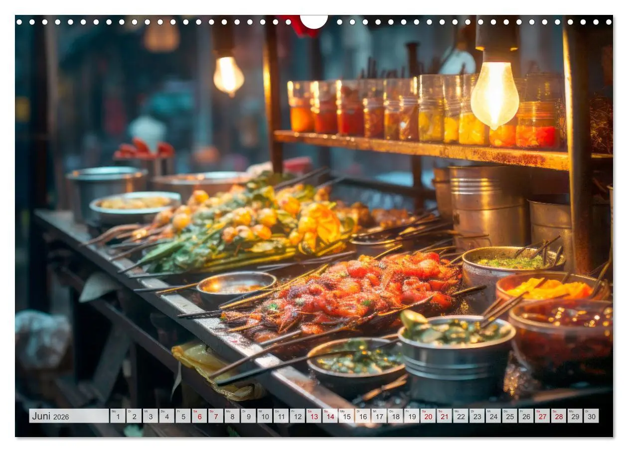Bild: 9783457490969 | STREET FOOD Genuss International (Wandkalender 2026 DIN A3 quer),...