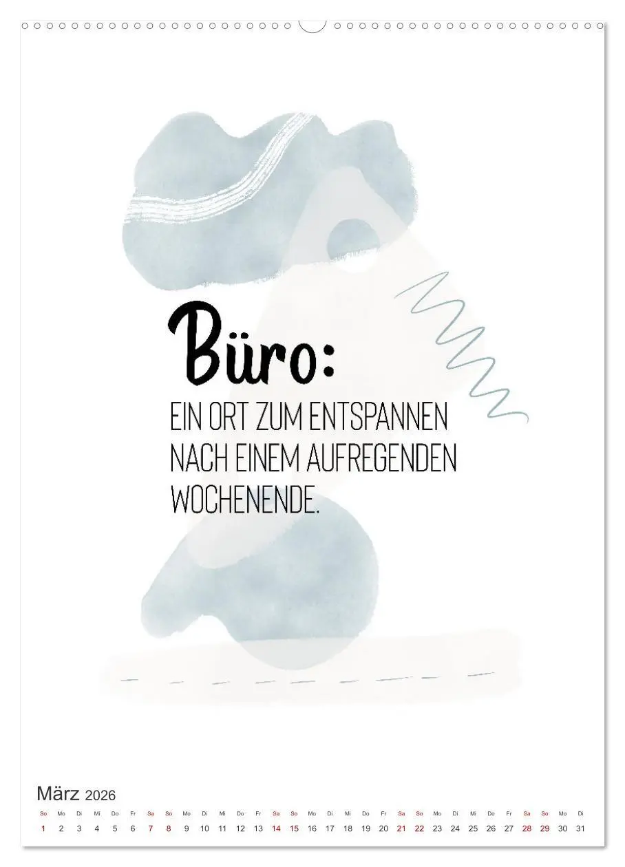 Bild: 9783516340969 | Mit Humor durch den Arbeitstag (Wandkalender 2026 DIN A2 hoch),...