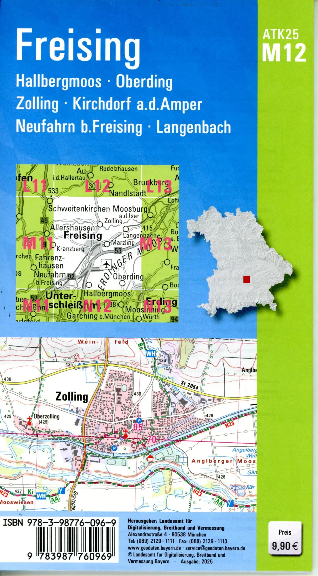 Bild: 9783987760969 | ATK25-M12 Freising (Amtliche Topographische Karte 1:25000) | Deutsch