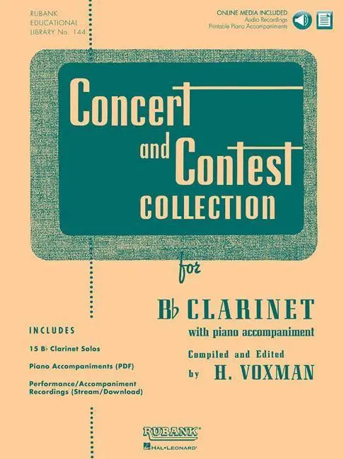 Cover: 884088111069 | Concert and Contest Collection for BB Clarinet Book/Online Media