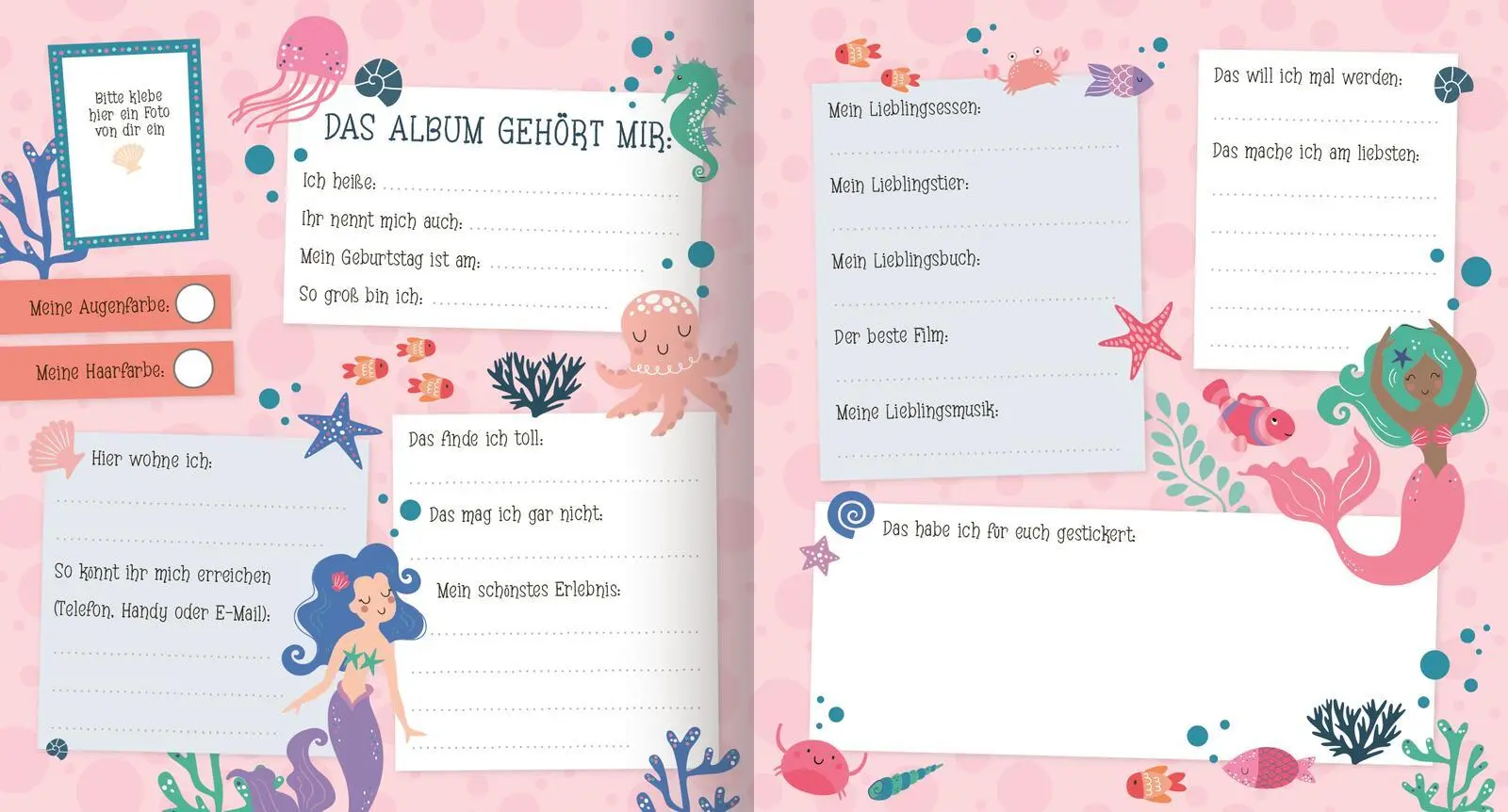 Bild: 4014489131069 | Alle meine Freunde - Meerjungfrau Mit über 300 Stickern | Buch | 64 S.