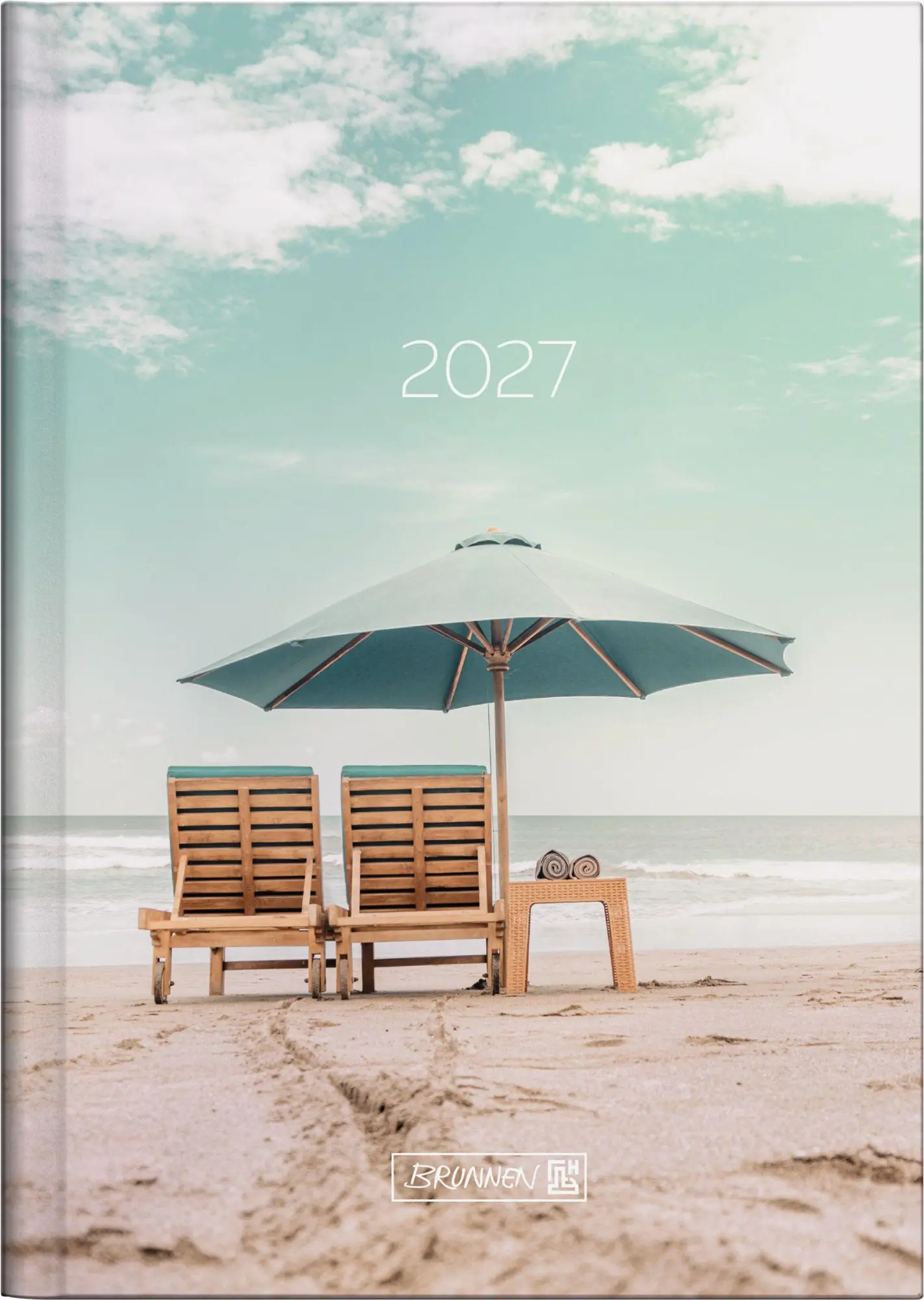 Cover: 4061947161069 | BRUNNEN 1079615027 Buchkalender Mod. 796 2027 "Sunbeds" A5, Papier