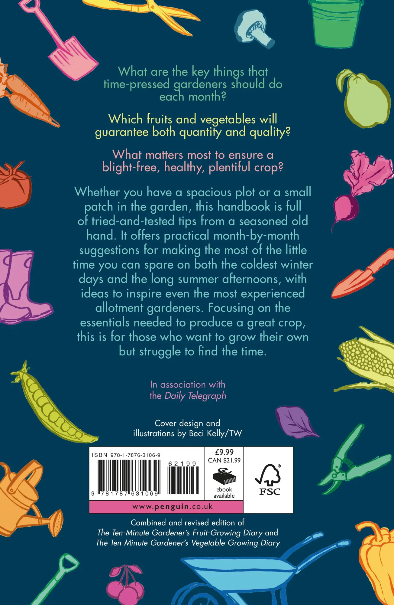 Rückseite: 9781787631069 | The Ten-Minute Gardener | A month-by-month guide to growing your own