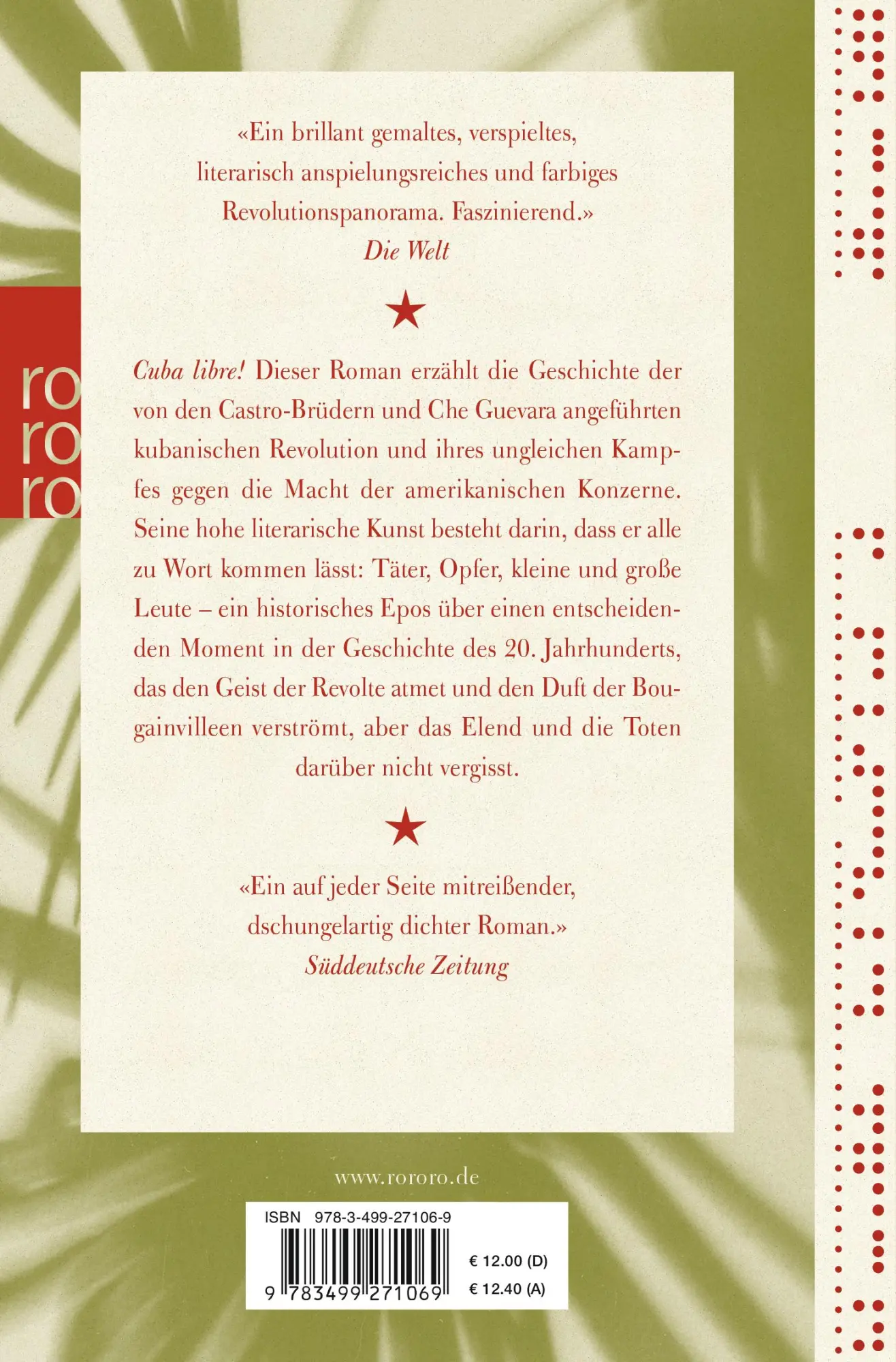 Rückseite: 9783499271069 | Telex aus Kuba | Rachel Kushner | Taschenbuch | 464 S. | Deutsch