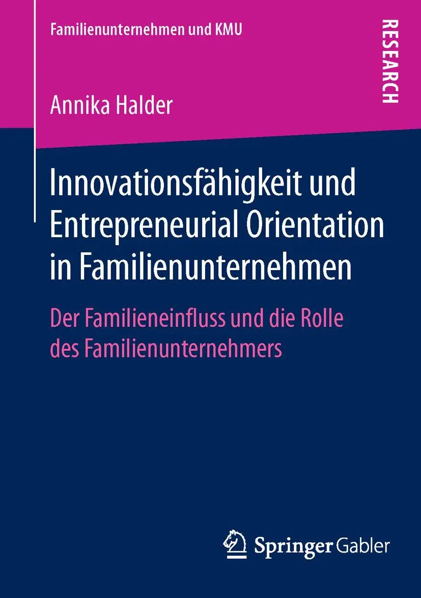 Cover: 9783658111069 | Innovationsfähigkeit und Entrepreneurial Orientation in...