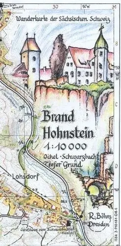 Cover: 9783910181069 | Brand Hohnstein 1 : 10 000 | Rolf Böhm | (Land-)Karte | 1 S. | Deutsch