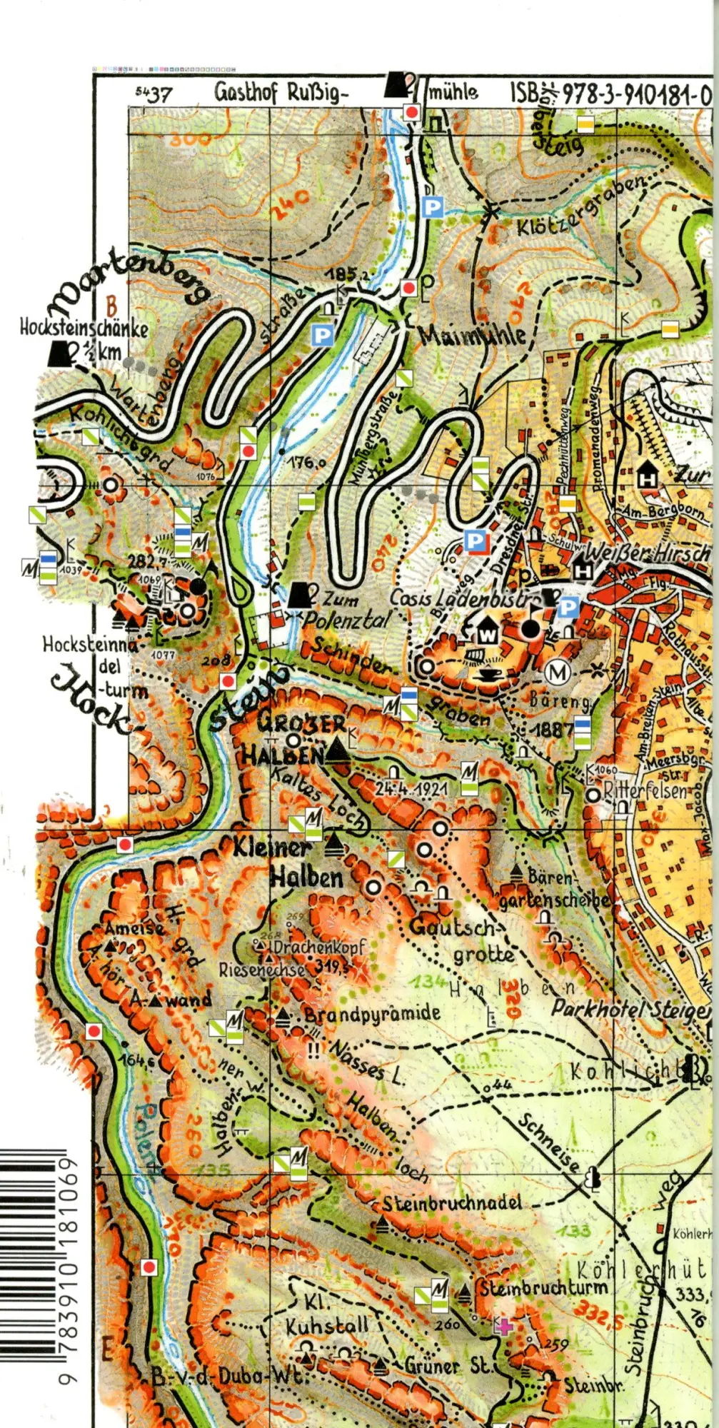 Bild: 9783910181069 | Brand Hohnstein 1 : 10 000 | Rolf Böhm | (Land-)Karte | 1 S. | Deutsch