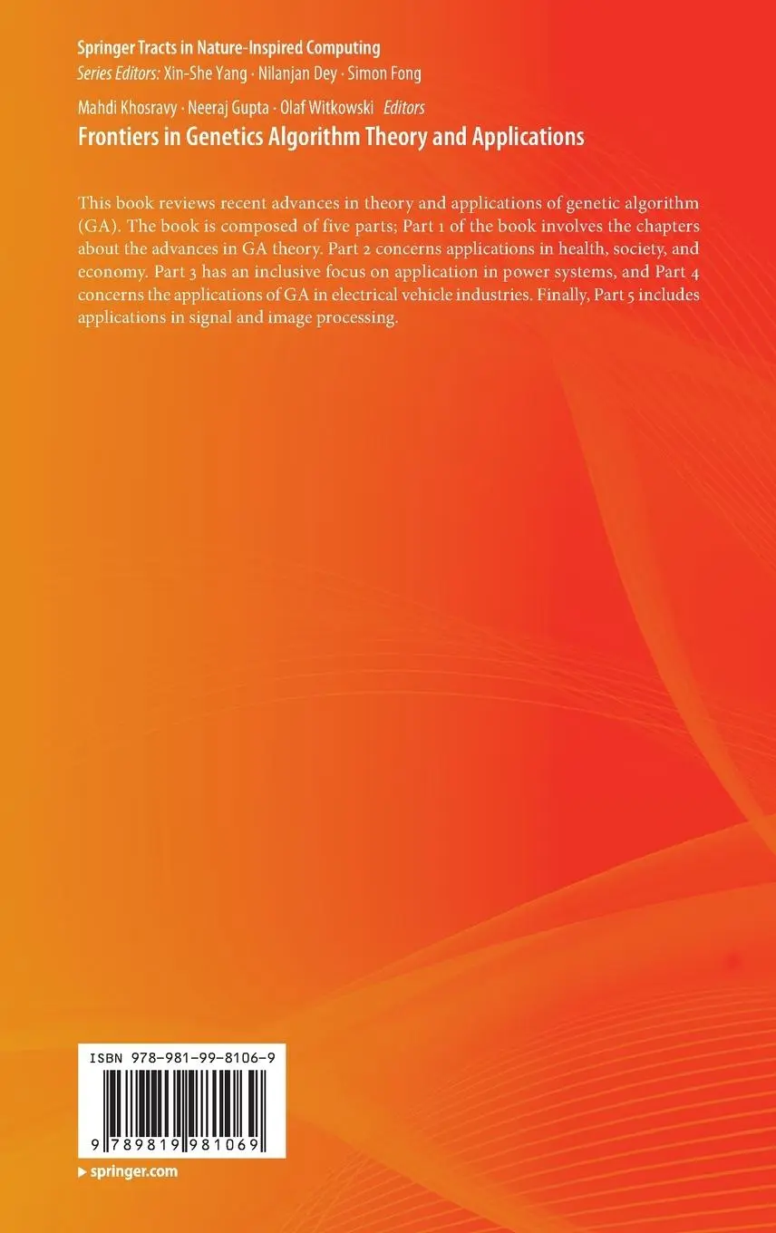 Rückseite: 9789819981069 | Frontiers in Genetics Algorithm Theory and Applications | Buch | xiv