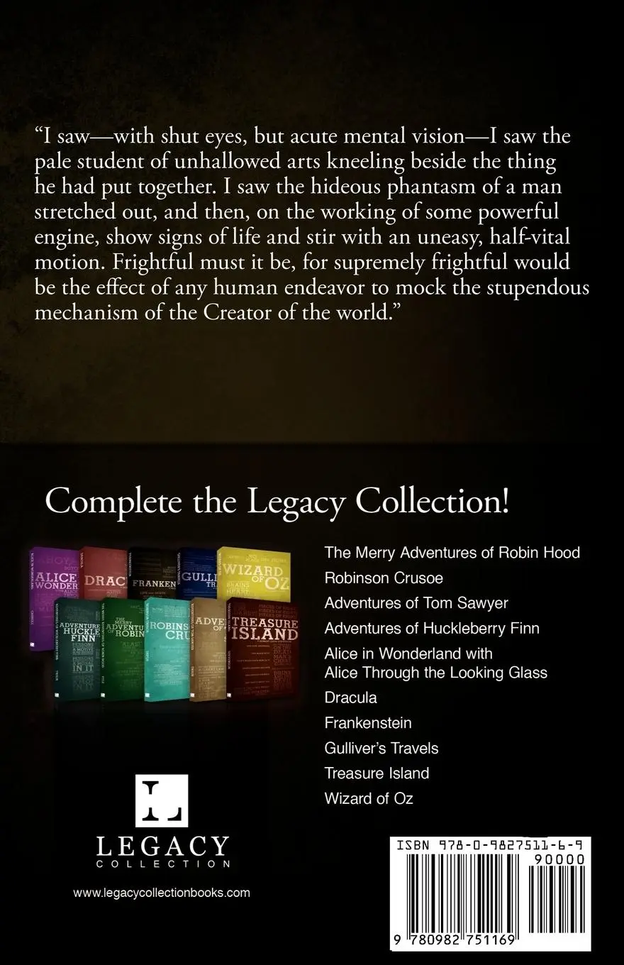 Rückseite: 9780982751169 | Frankenstein (Legacy Collection) | Mary Wollstonecraft Shelley | Buch