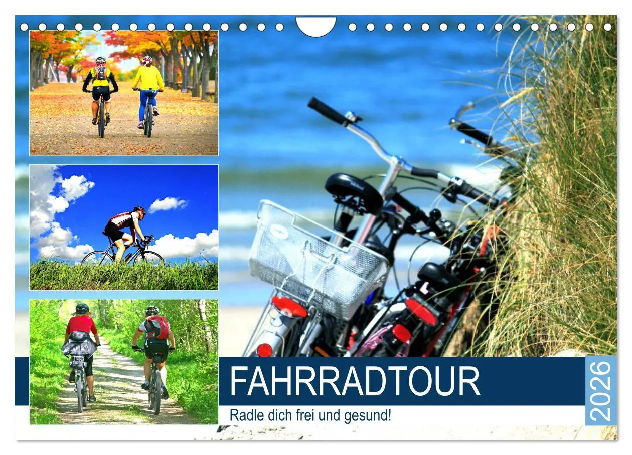 Cover: 9783457681169 | Fahrradtour. Radle dich frei und gesund! (Wandkalender 2026 DIN A4...