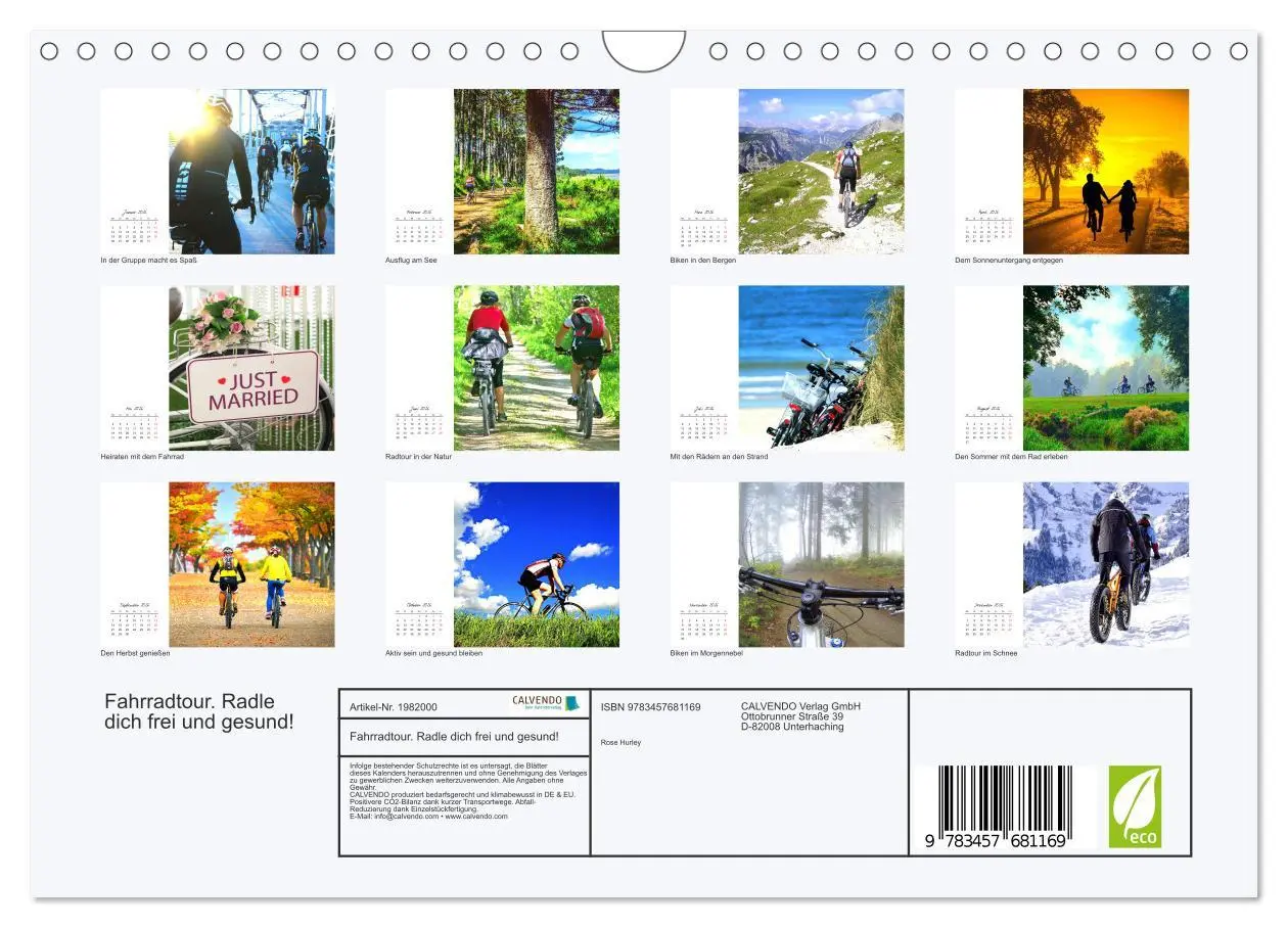 Bild: 9783457681169 | Fahrradtour. Radle dich frei und gesund! (Wandkalender 2026 DIN A4...