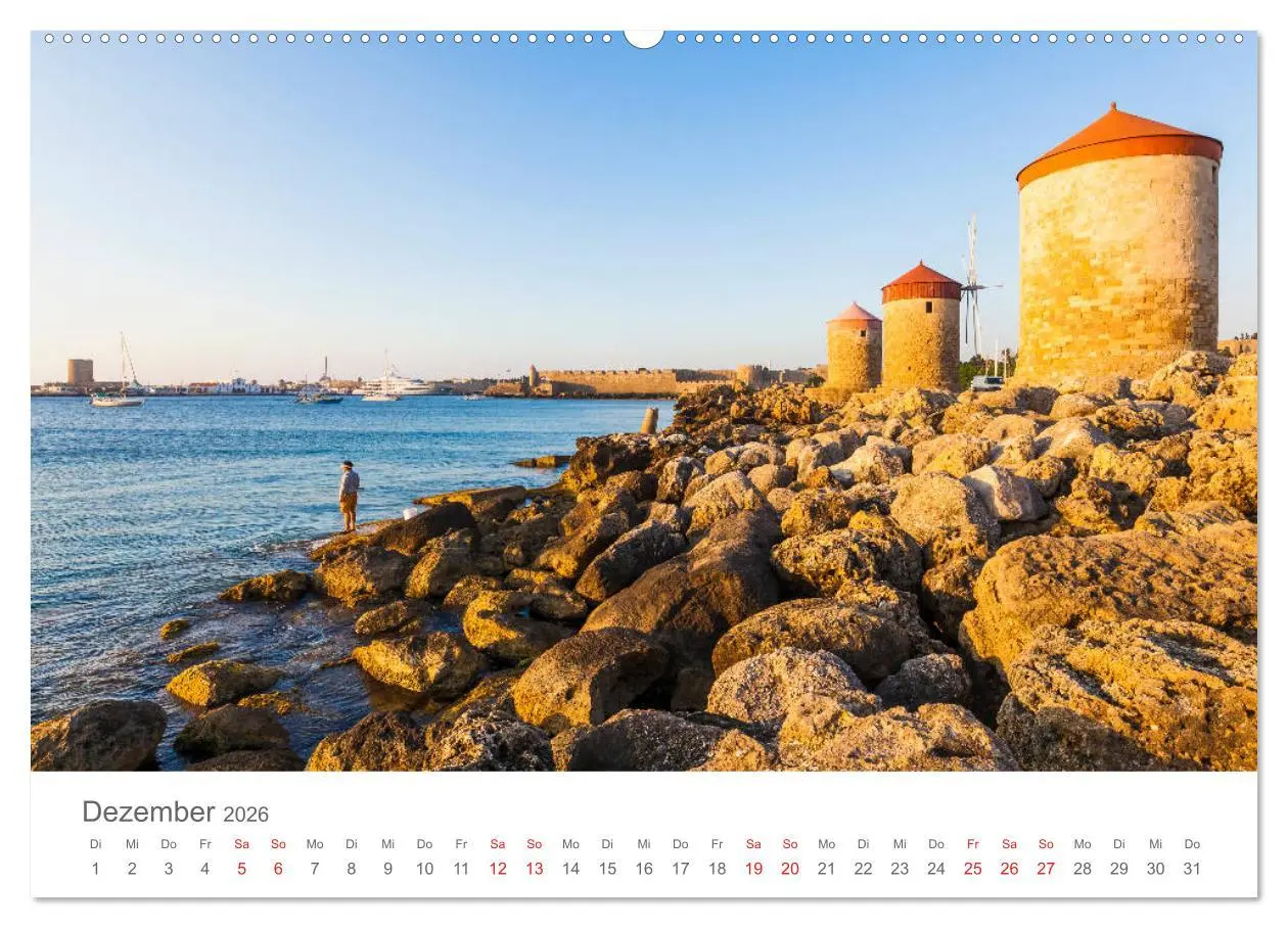 Bild: 9783457751169 | RHODOS Impressionen (hochwertiger Premium Wandkalender 2026 DIN A2...