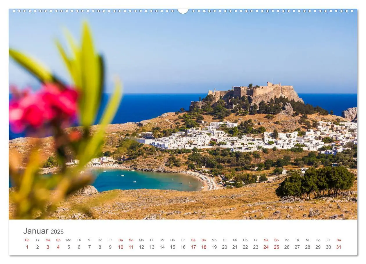 Bild: 9783457751169 | RHODOS Impressionen (hochwertiger Premium Wandkalender 2026 DIN A2...