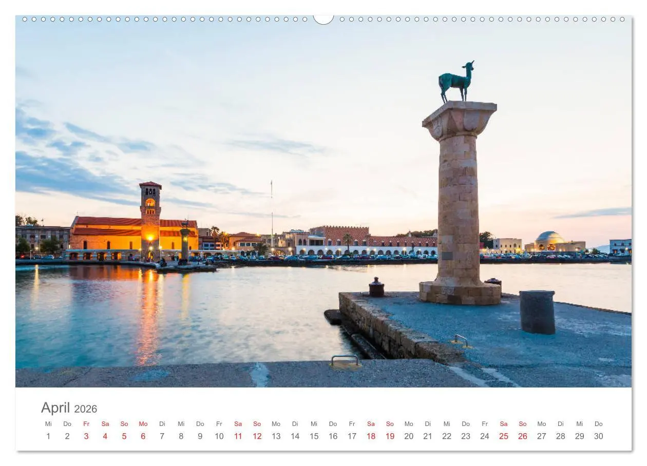 Bild: 9783457751169 | RHODOS Impressionen (hochwertiger Premium Wandkalender 2026 DIN A2...