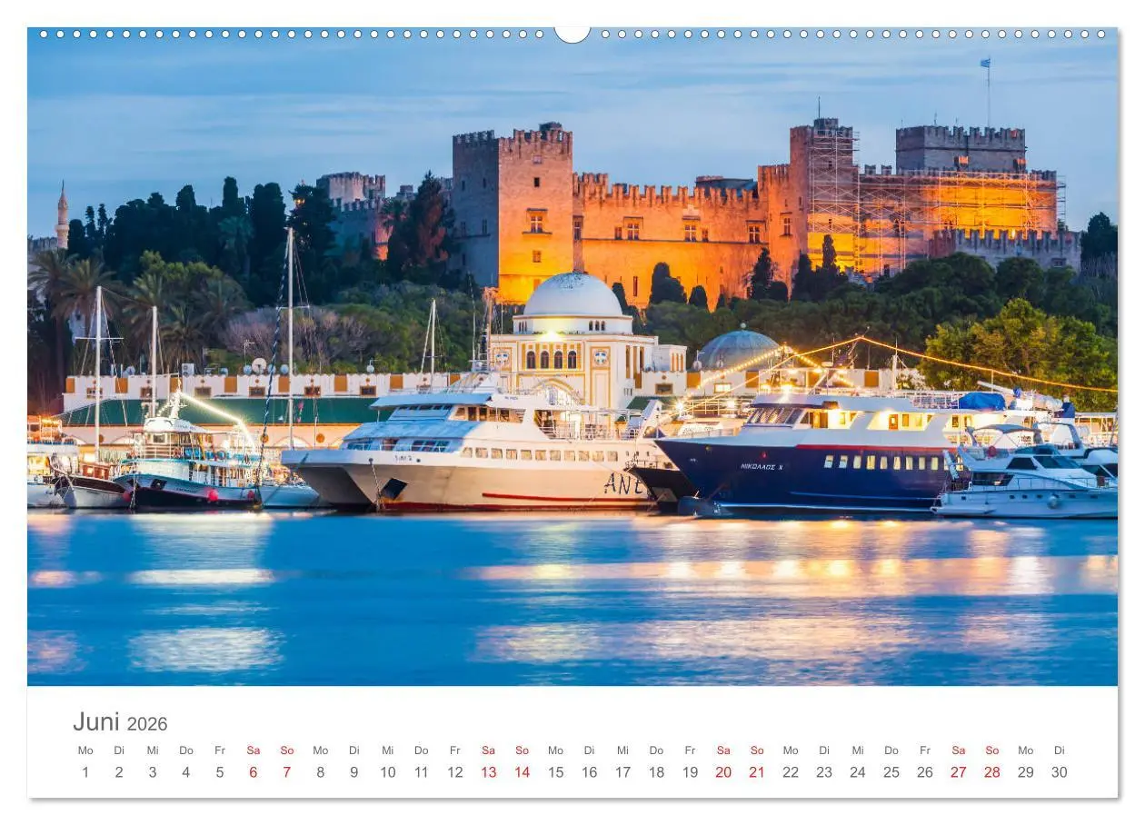 Bild: 9783457751169 | RHODOS Impressionen (hochwertiger Premium Wandkalender 2026 DIN A2...