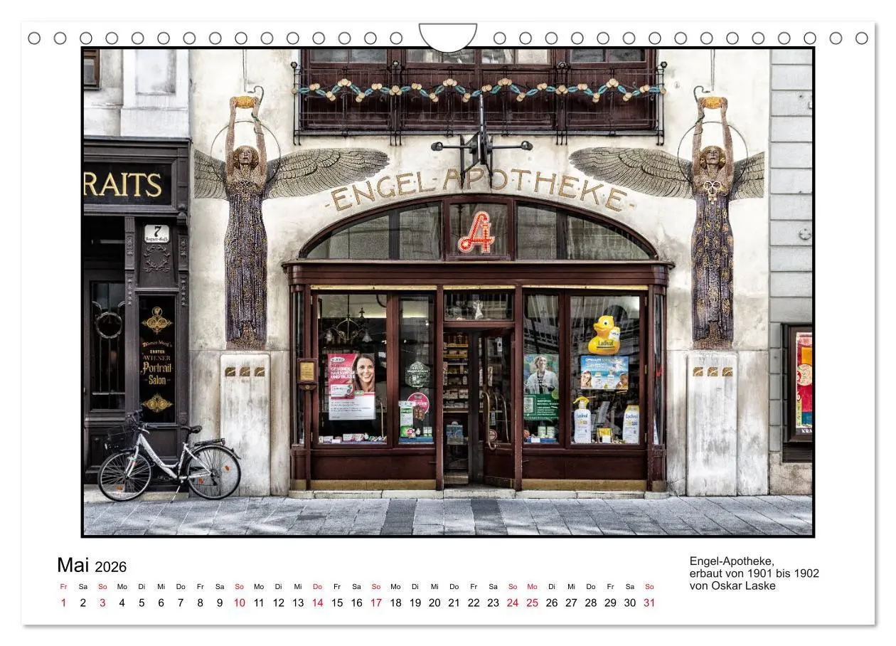 Bild: 9783457821169 | Jugendstil-Baukunst in Wien (Wandkalender 2026 DIN A4 quer),...
