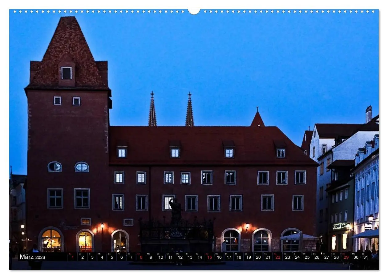 Bild: 9783516081169 | Romantisches Regensburg (Wandkalender 2026 DIN A2 quer), CALVENDO...