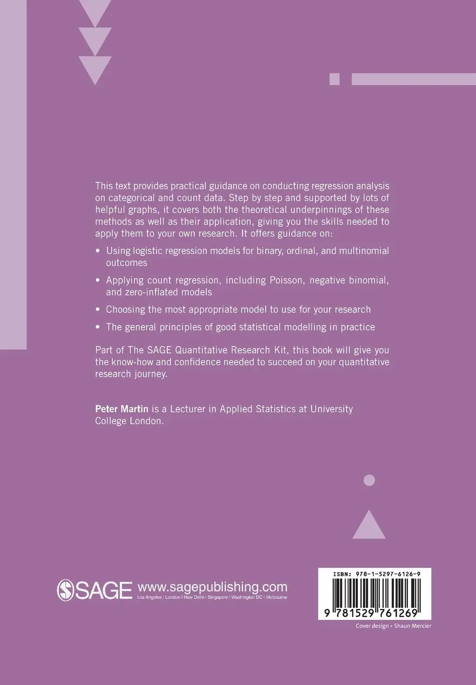Rückseite: 9781529761269 | Regression Models for Categorical and Count Data | Peter Martin | Buch