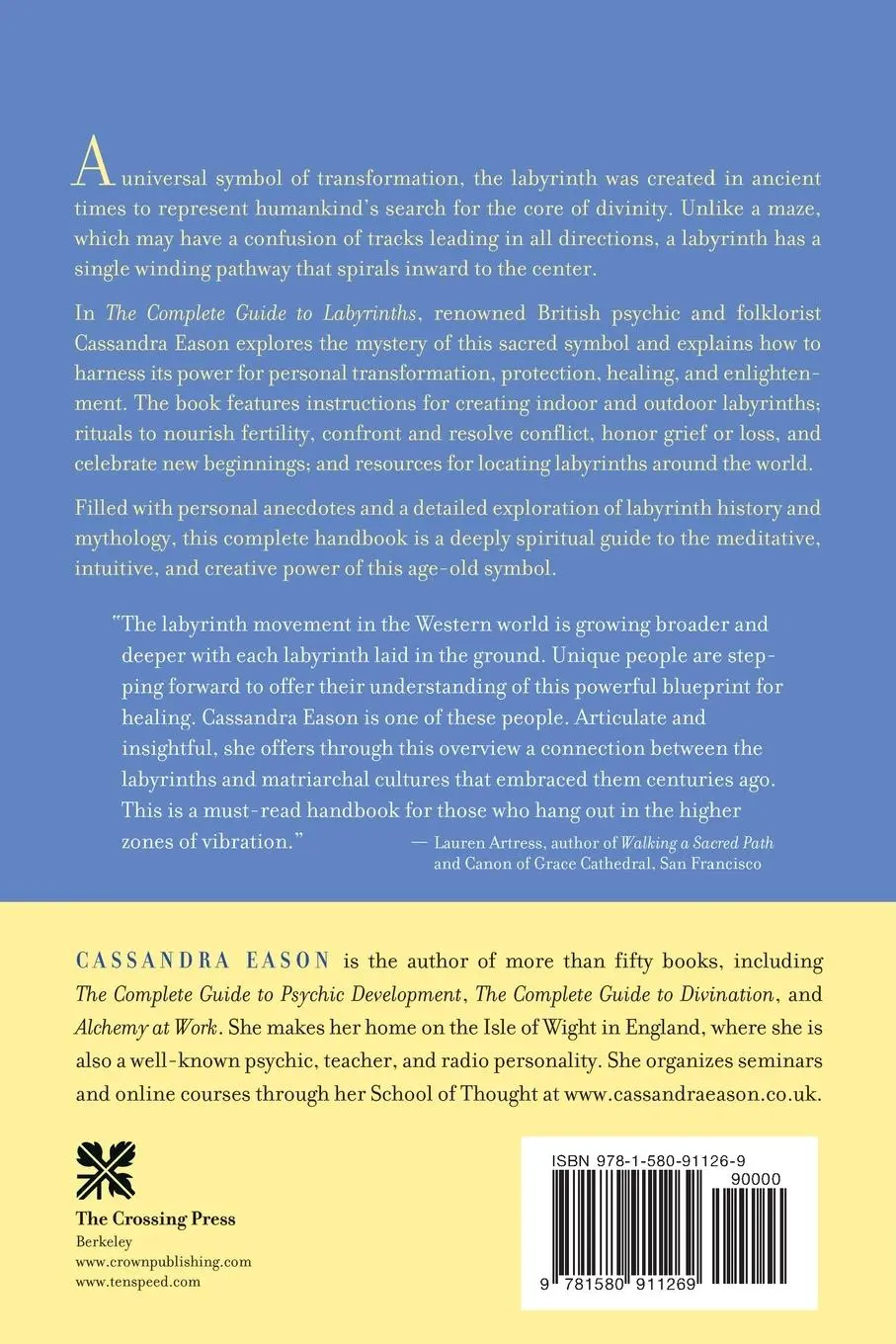 Rückseite: 9781580911269 | The Complete Guide to Labyrinths | Cassandra Eason | Taschenbuch