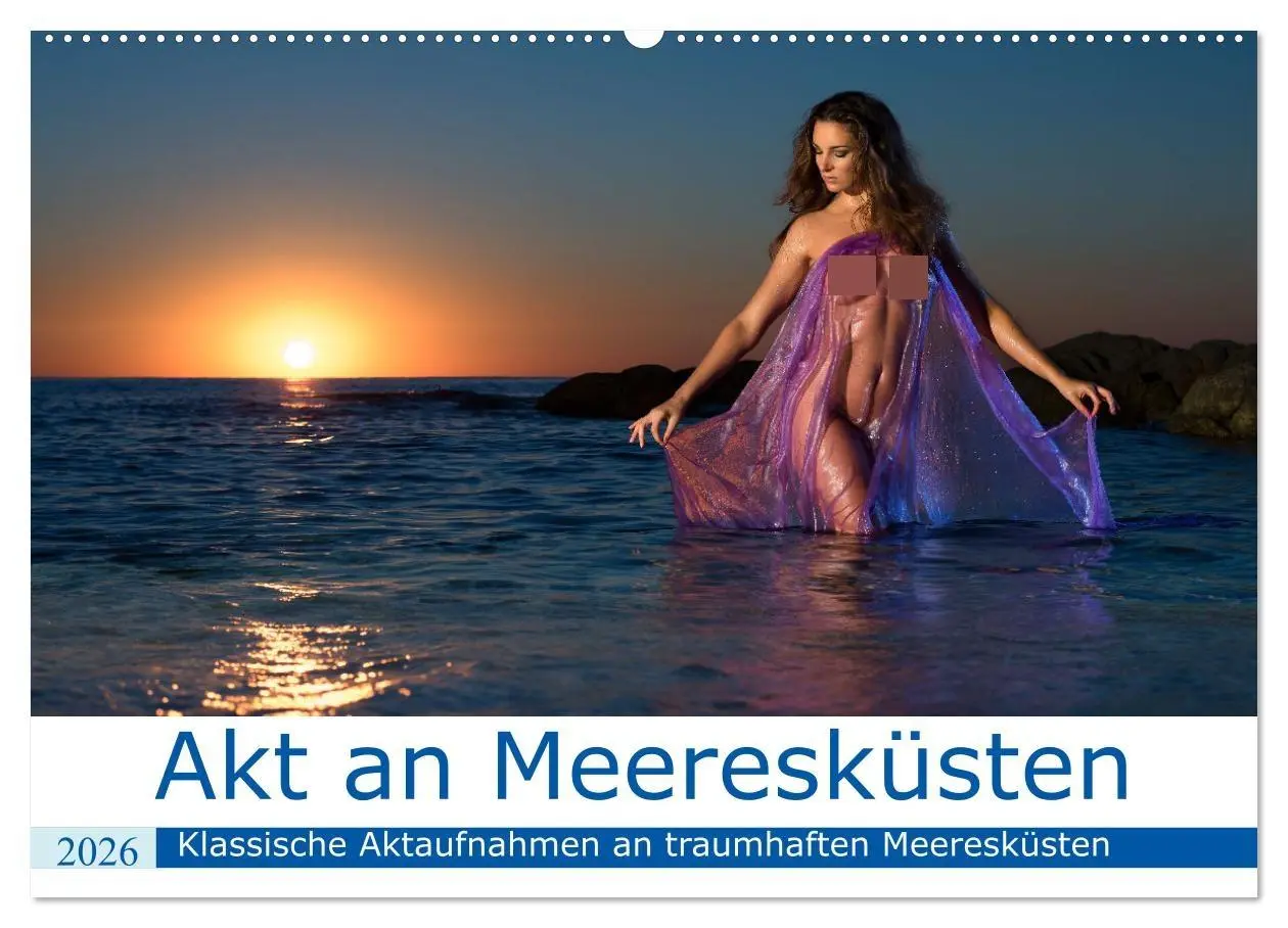 Cover: 9783457671269 | Akt an wilden Meeresküsten (Wandkalender 2026 DIN A2 quer),...