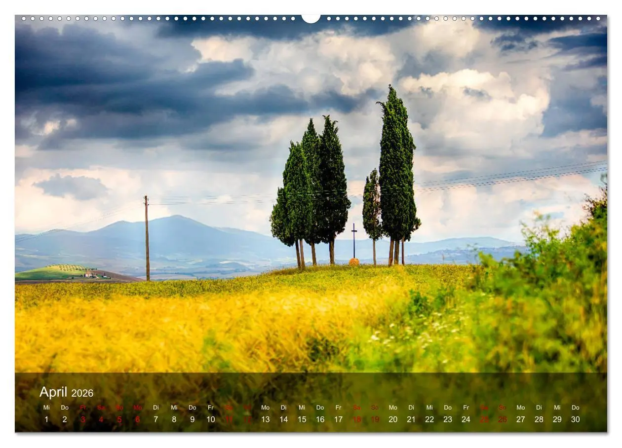 Bild: 9783457741269 | Toskana - spür den Sommer (hochwertiger Premium Wandkalender 2026...