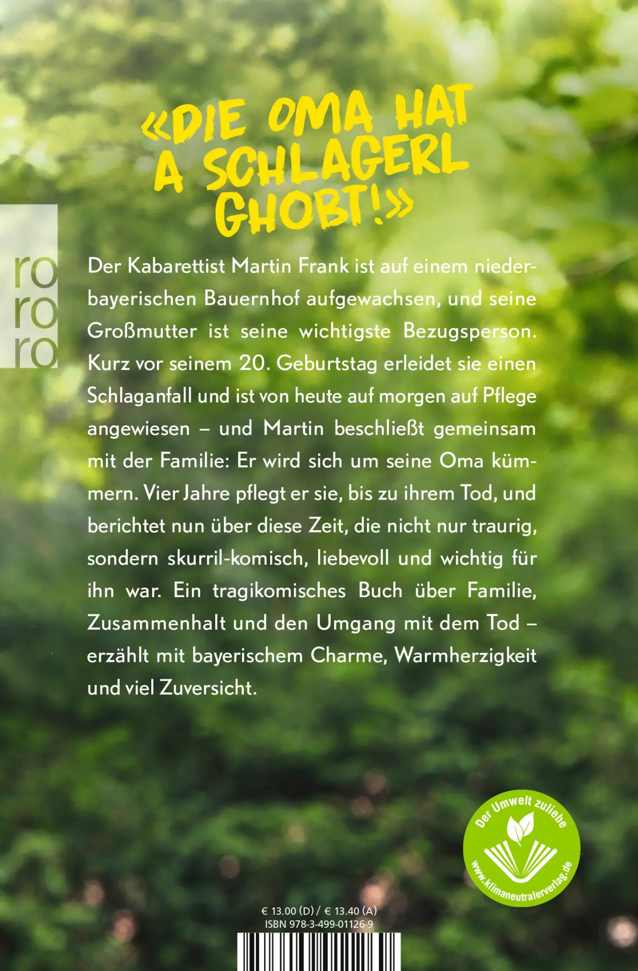 Rückseite: 9783499011269 | Oma, ich fahr schon mal den Rollstuhl vor! | Martin Frank | Buch