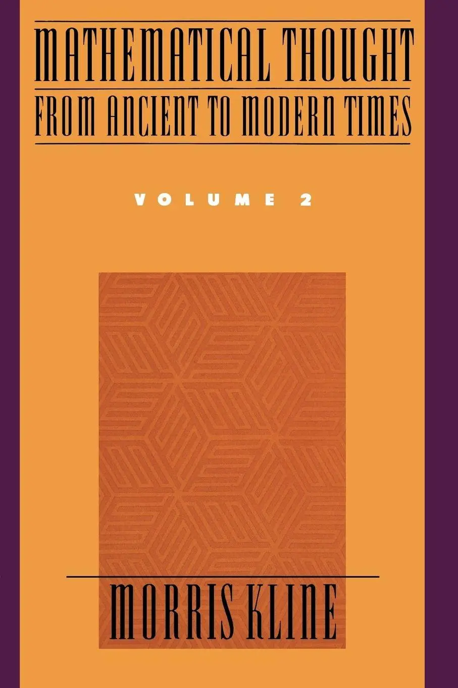 Cover: 9780195061369 | Mathematical Thought from Ancient to Modern Times, Volume 2 | Kline
