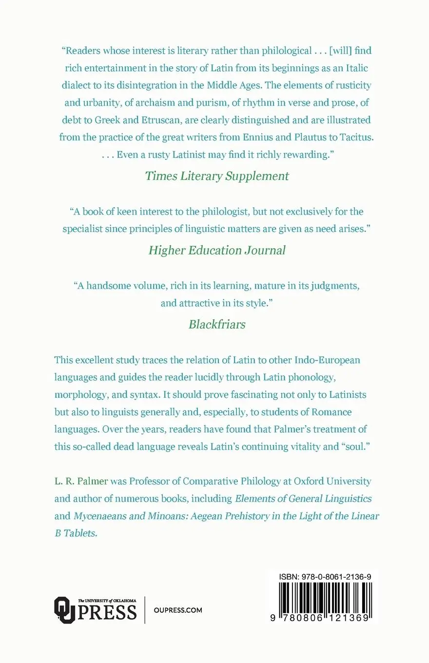 Rückseite: 9780806121369 | The Latin Language | Leonard Robert Palmer (u. a.) | Taschenbuch