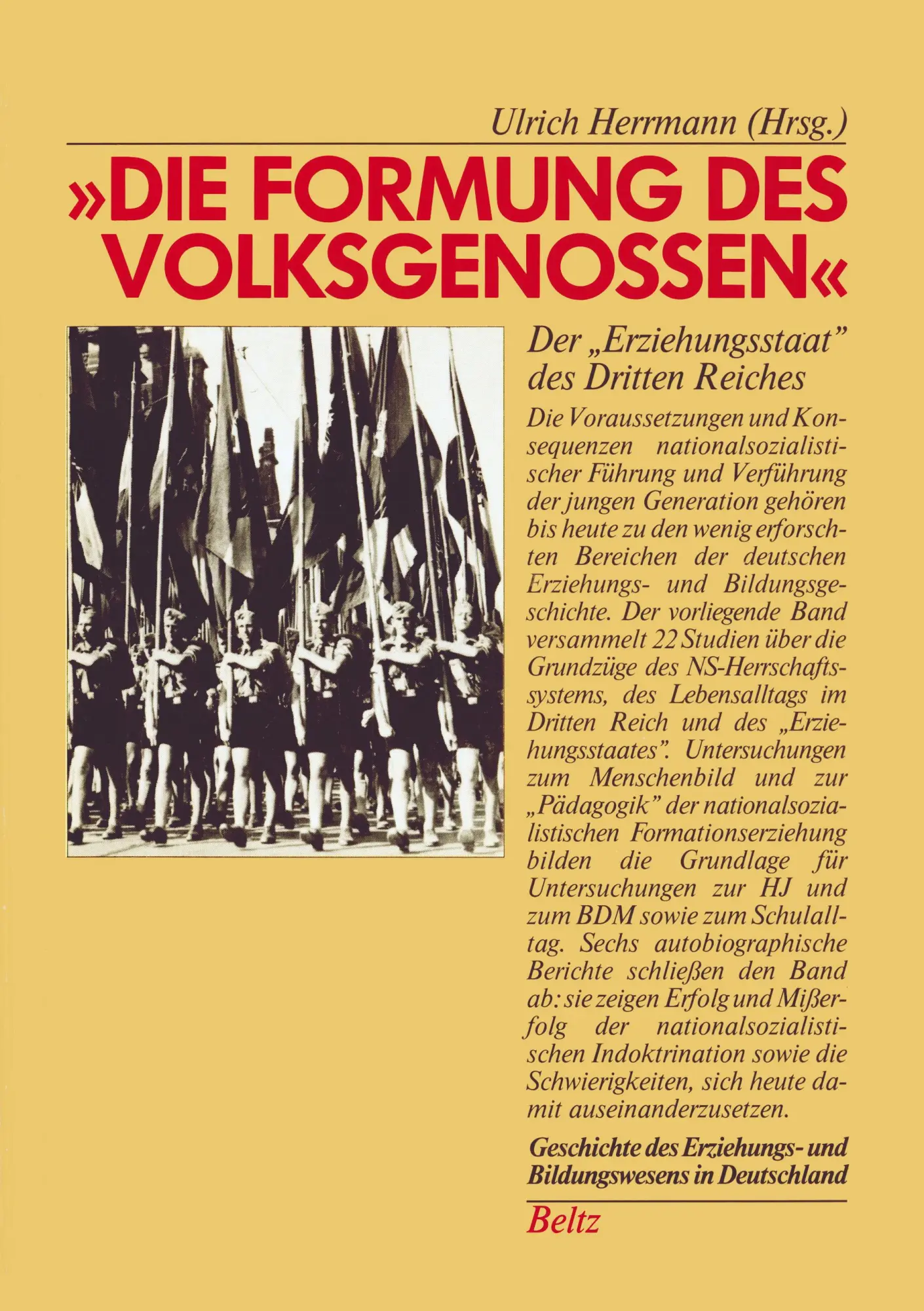 Cover: 9783407541369 | Die Formung des Volksgenossen | Ulrich Hermann | Taschenbuch | 348 S.
