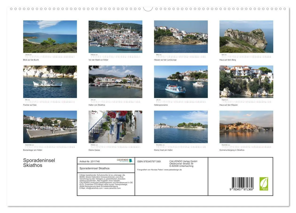 Bild: 9783457971369 | Sporadeninsel Skiathos (hochwertiger Premium Wandkalender 2026 DIN...