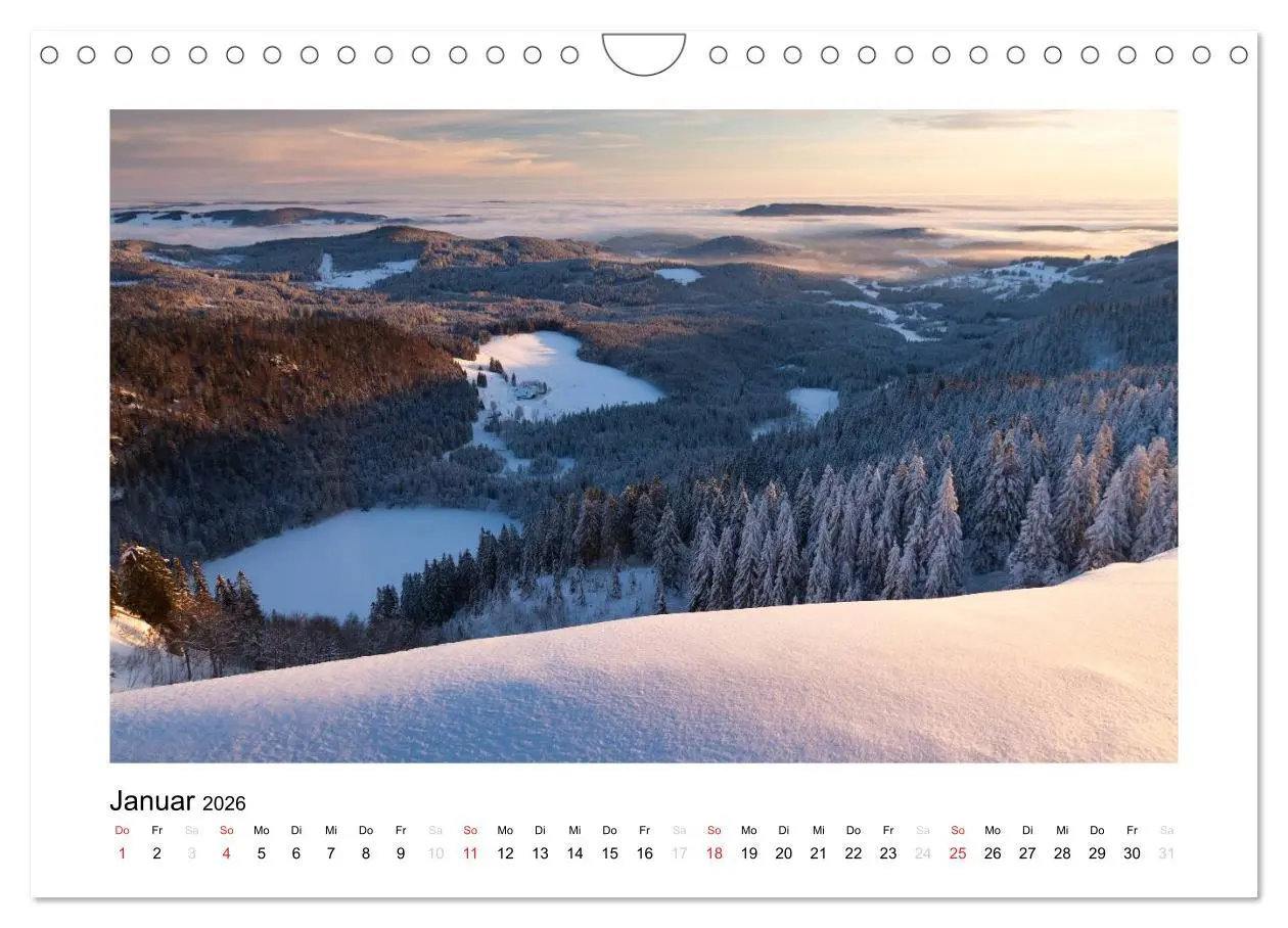 Bild: 9783516201369 | Schwarzwald 2026 (Wandkalender 2026 DIN A4 quer), CALVENDO...